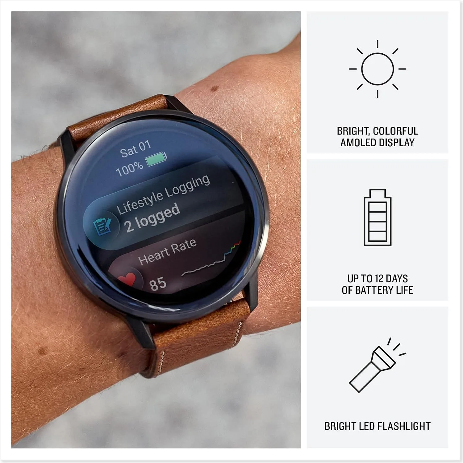 Garmin Venu 4 Health Fitness GPS Smartwatch 45mm AMOLED Bundle