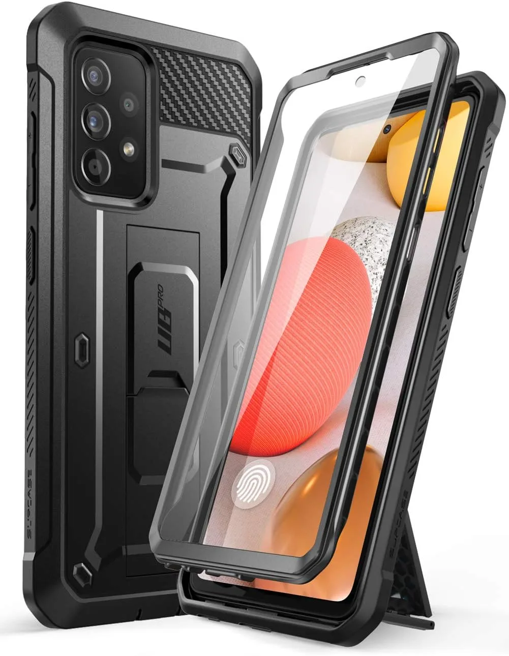 SUPCASE for Samsung Galaxy A52 4G / 5G, A52s 5G Case with Kickstand, Black