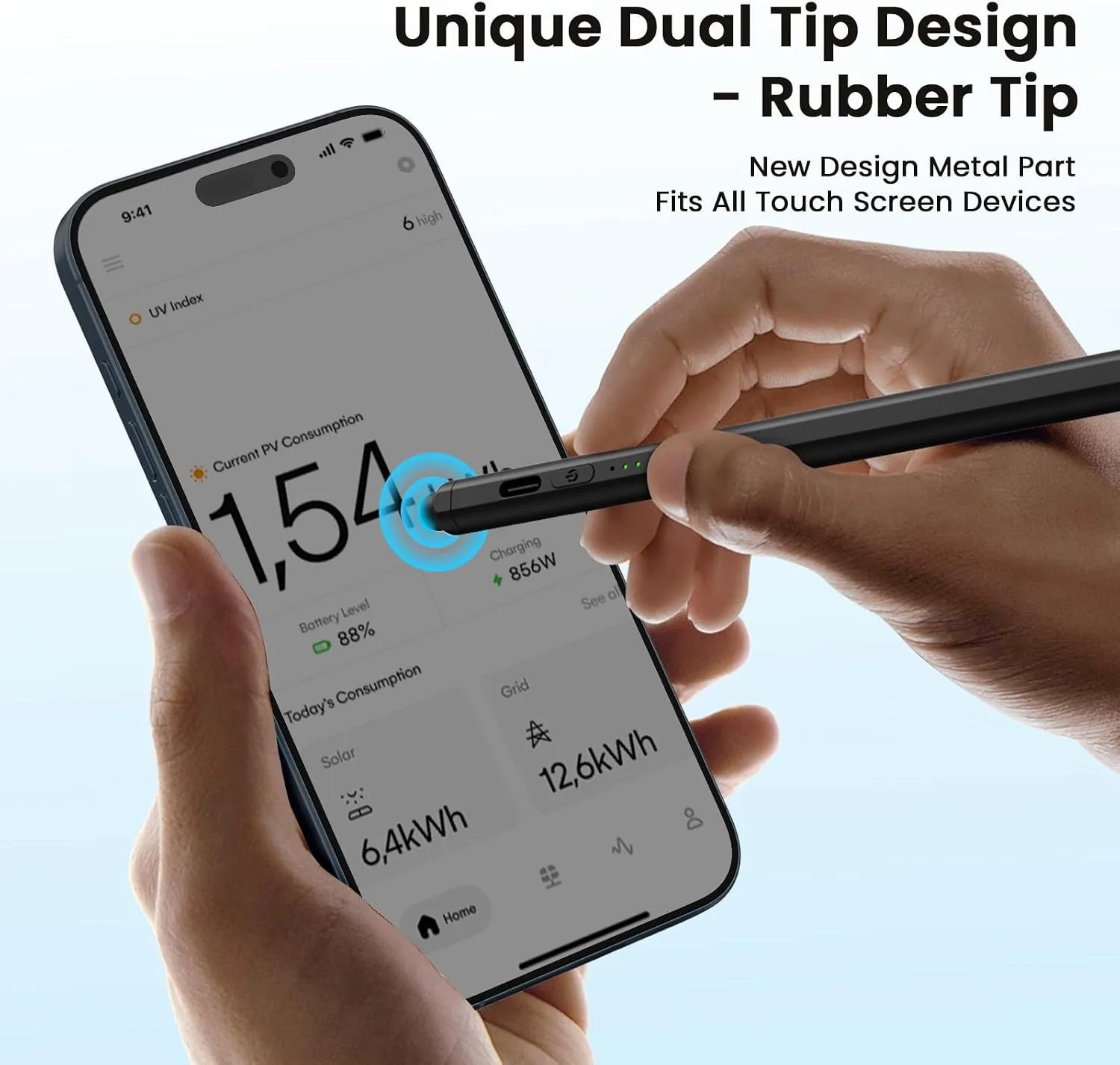 Hastraith Stylus Pen for iPad(2026-2018),13 mins Fast Charge Pencil with Tilt Sensitivity and Palm Rejection for iPad A16/10/9/8/7/6,Air 13"/11"/M3/M2/5/4/3,Pro 11"/13"/12.9"/M4/M2/M1,Mini 7/6/5,Black