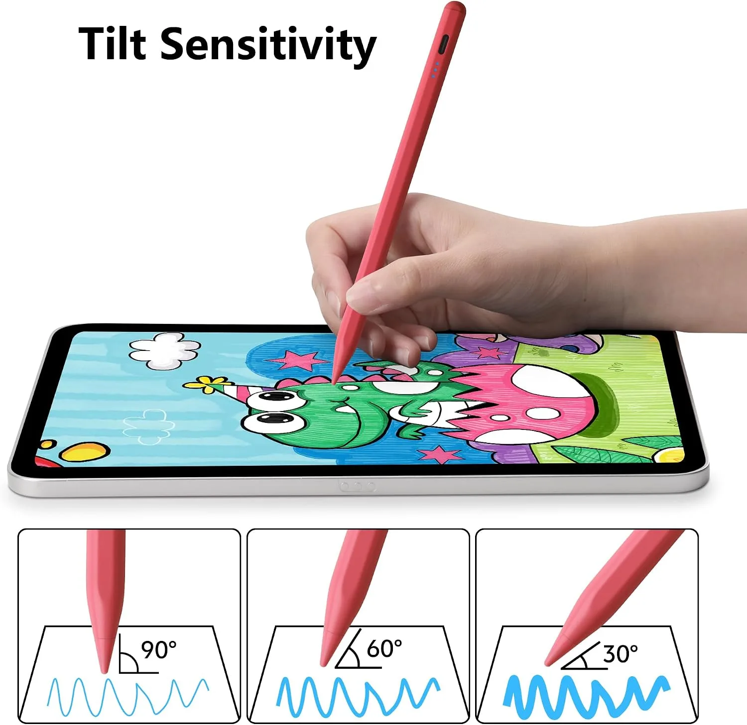 Stylus Pen for Apple Pencil iPad 2026-2018 A16 11th Generation Air Pro Mini