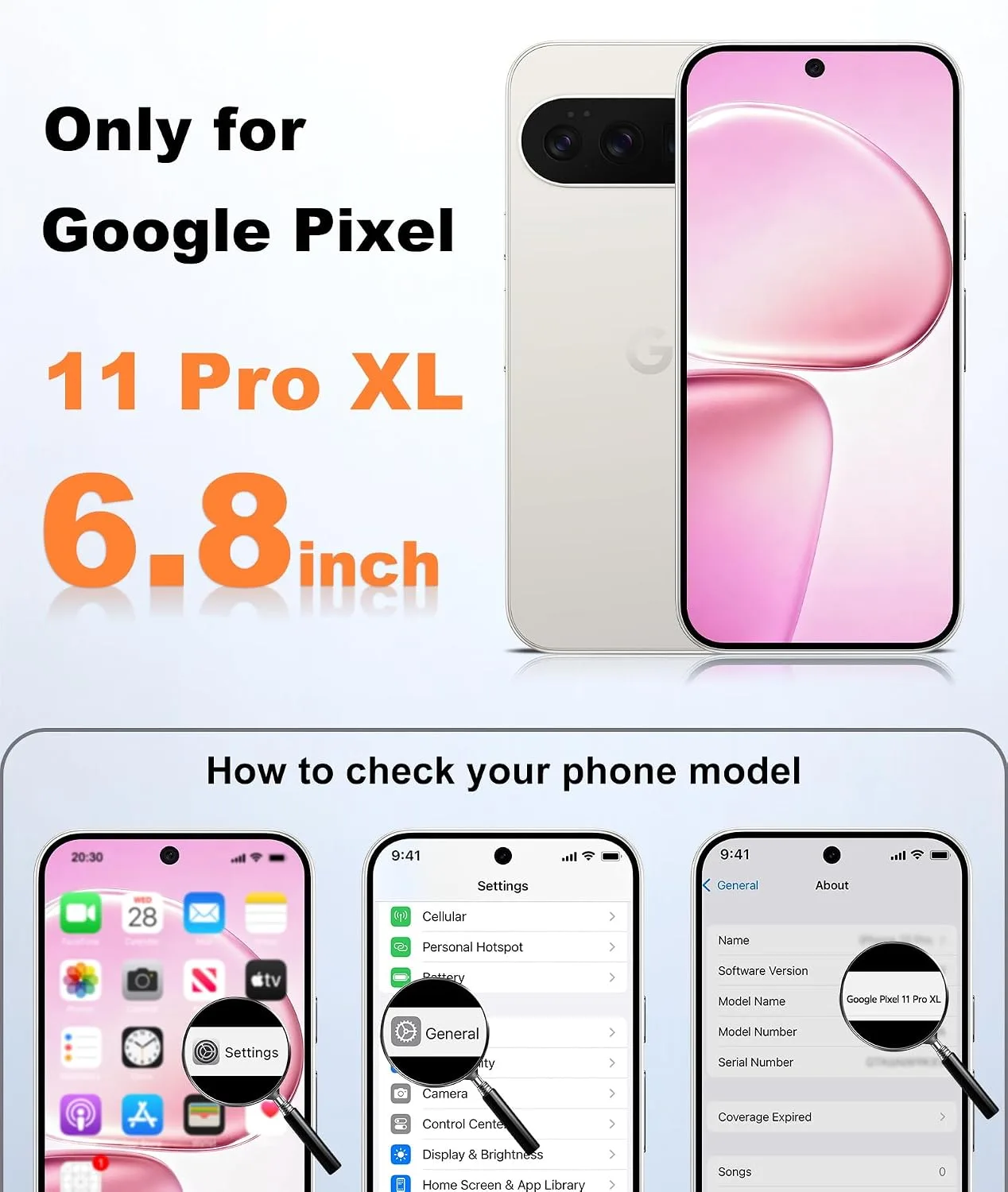 FNTCASE for Google Pixel 11 Pro XL Case Fit for MagSafe Hot Pink
