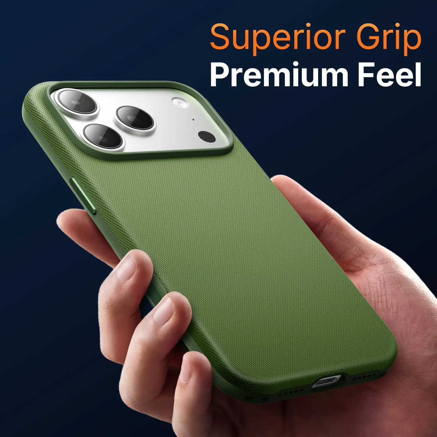 Mkeke for iPhone 18 Pro Max Case Techwoven Green