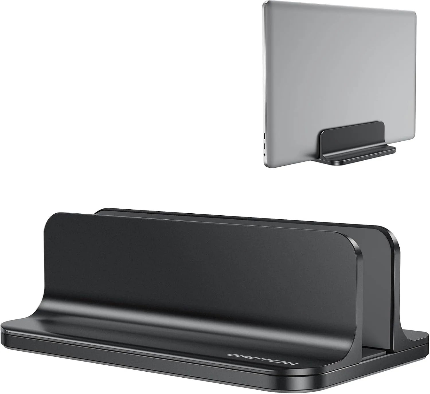 Base vertical para laptop Omoton ajustable para MacBook negro