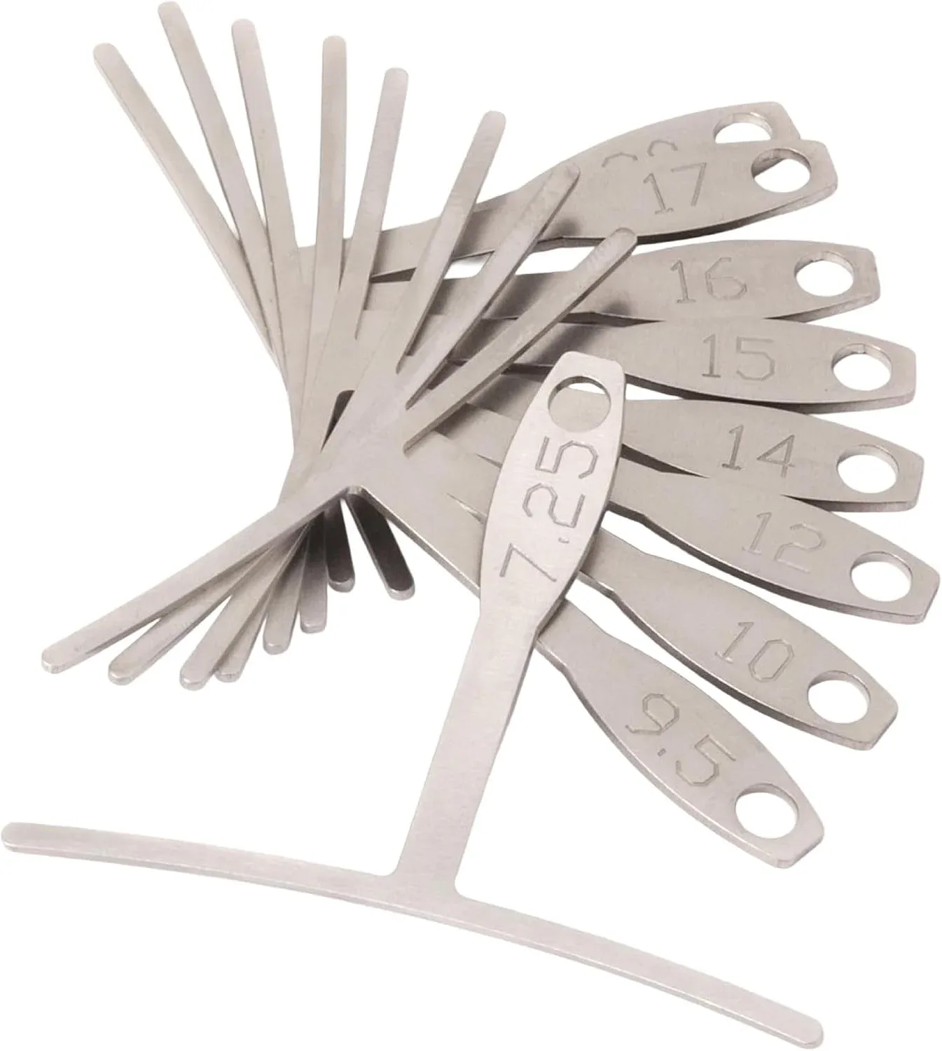 StewMac Understring Radius Gauges, Set of 9, Standard Width