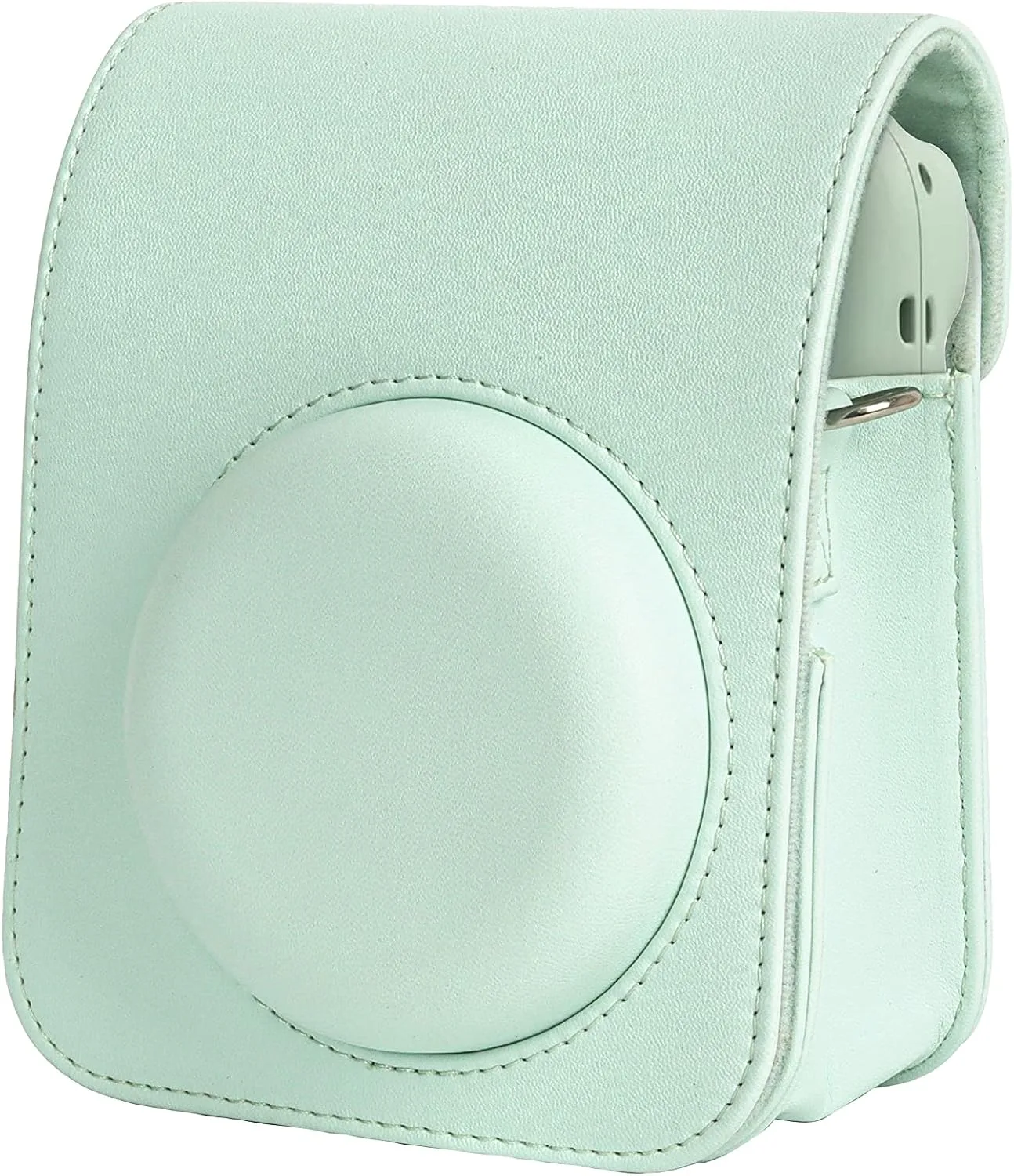 Fujifilm Instax MiniI 12 Instant Film Camera Mint Green, Fujifilm Instax Mini Twin Pack Instant Film 20 Prints, Prtotective Case, Gift Bundle