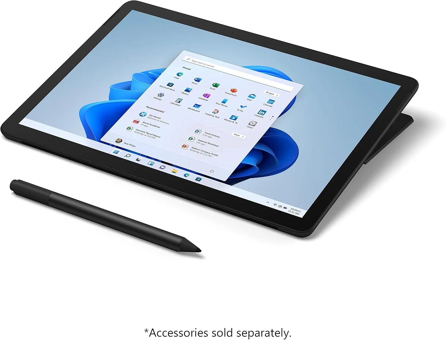 Microsoft Surface Go 3-10.5" Touch-Screen - Intel Core i3-8GB Memory - 128GB SSD - WiFi - Black Windows 11 PRO (Renewed)