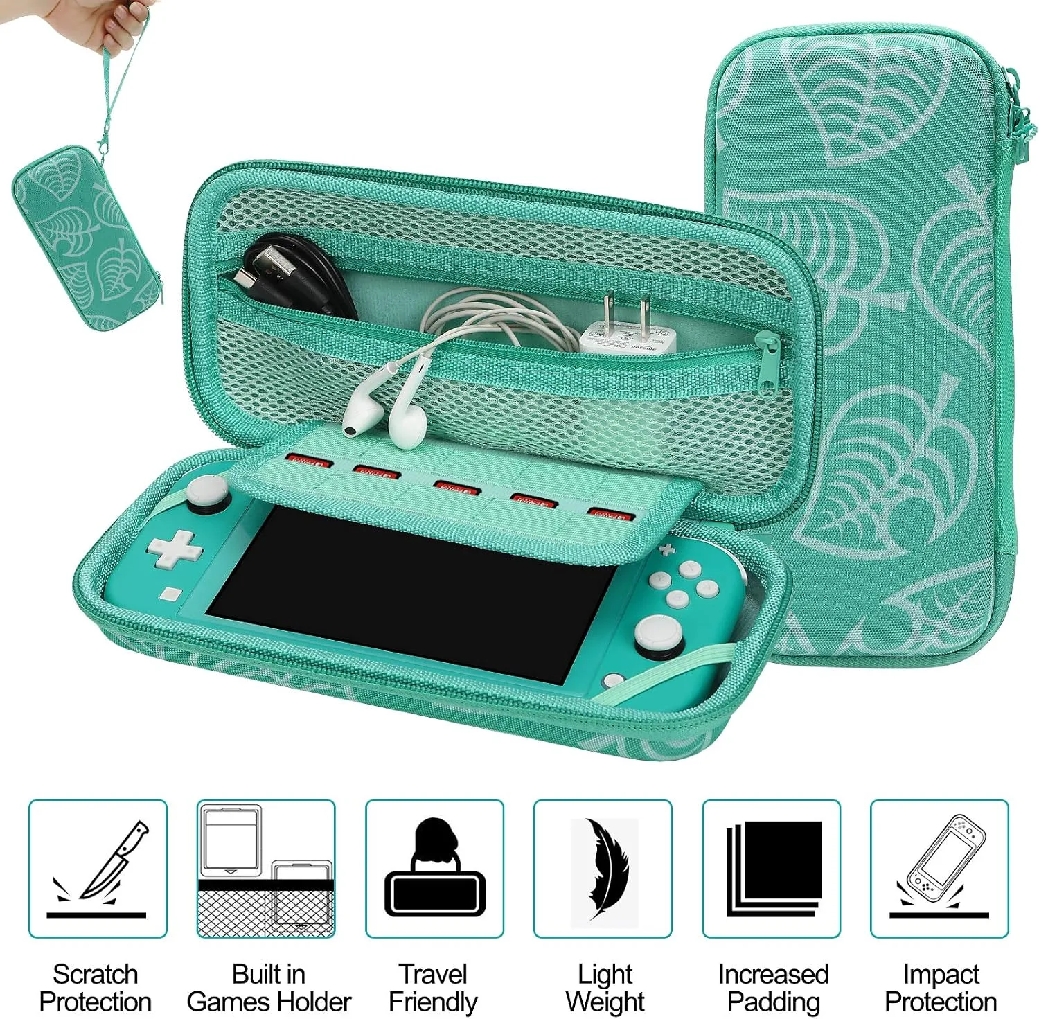 Switch Lite Case 16-in-1 Accessories Bundle for Nintendo Switch Lite (2019)