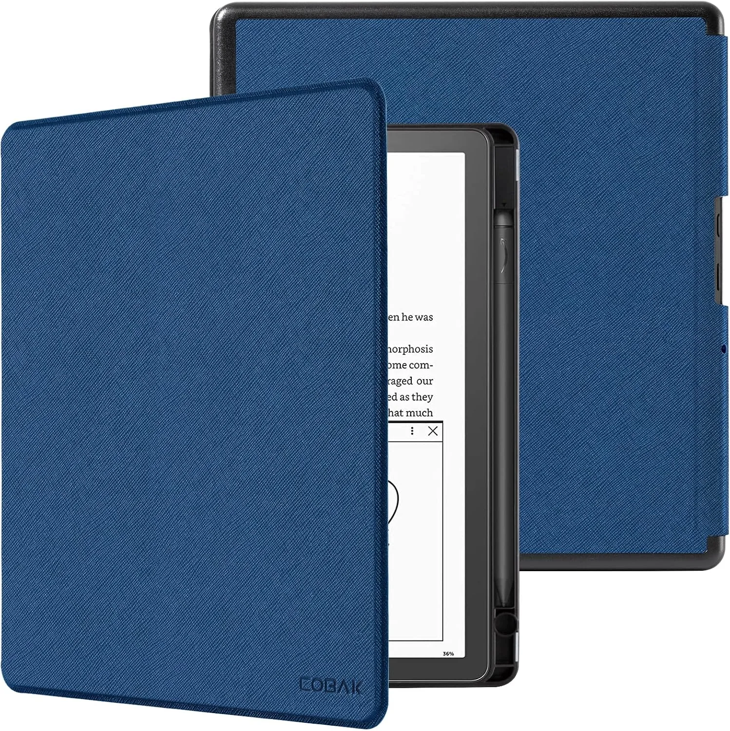 Funda para Kindle Scribe CoBak PU Leather con Auto Sleep Wake y Soporte para Lápiz 10.2" 2022 y 2024