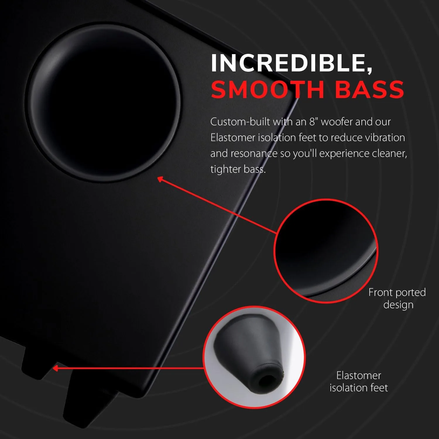 Audioengine S8 Powered Subwoofer – 250W Wireless-Ready 8-Inch Bass Speaker