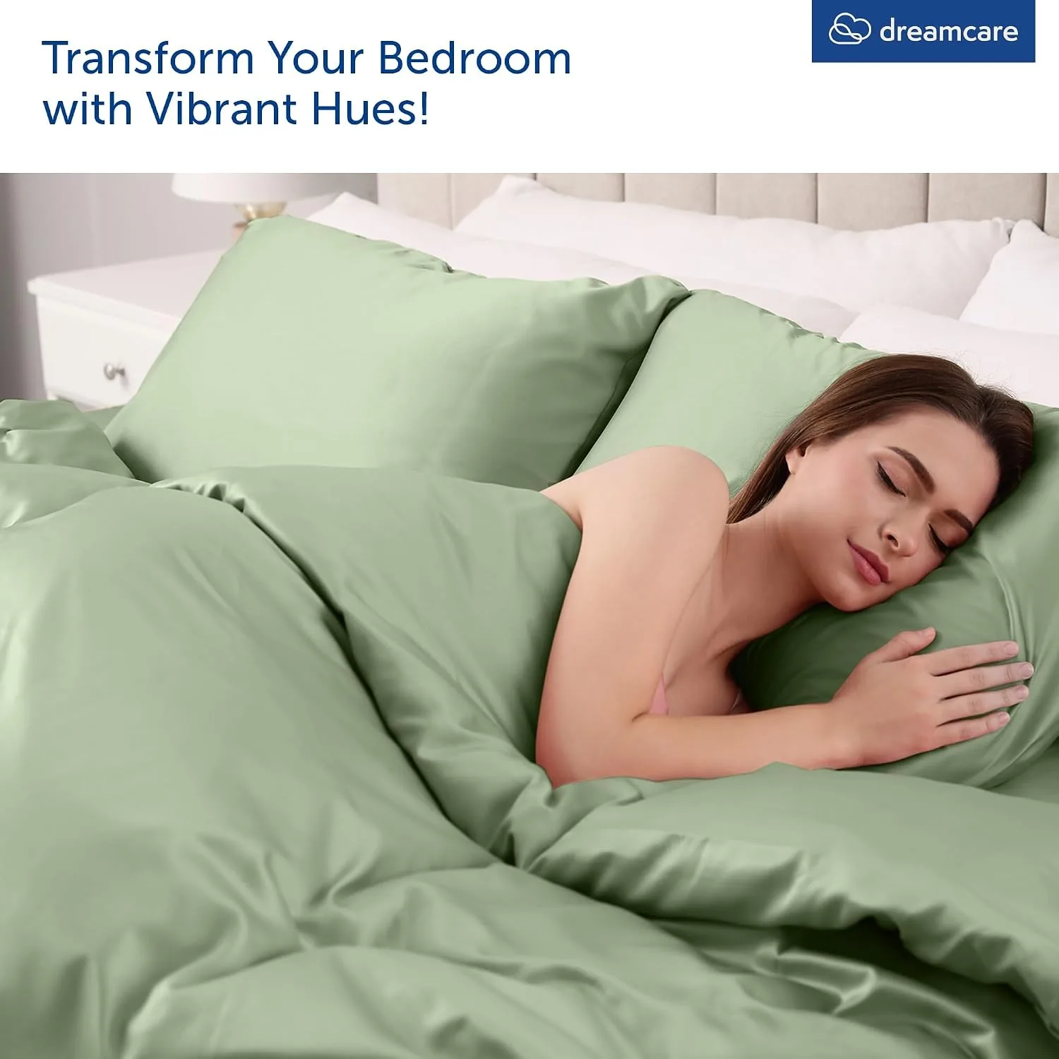 DREAMCARE King Size Sheets Set - 6 pcs Breathable Cooling Sheets King Size