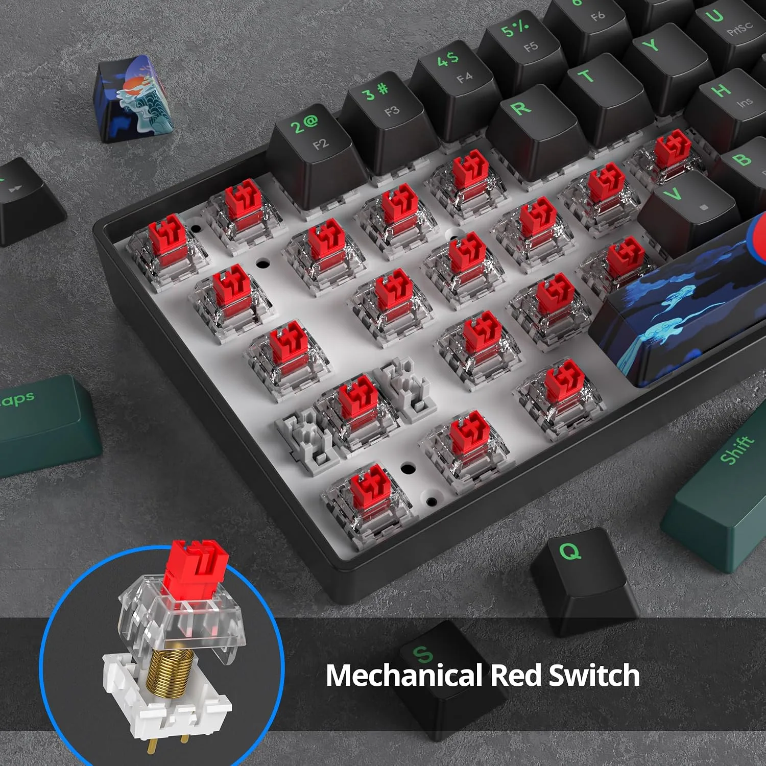 Owpkeenthy 60% Wired Mechanical Keyboard