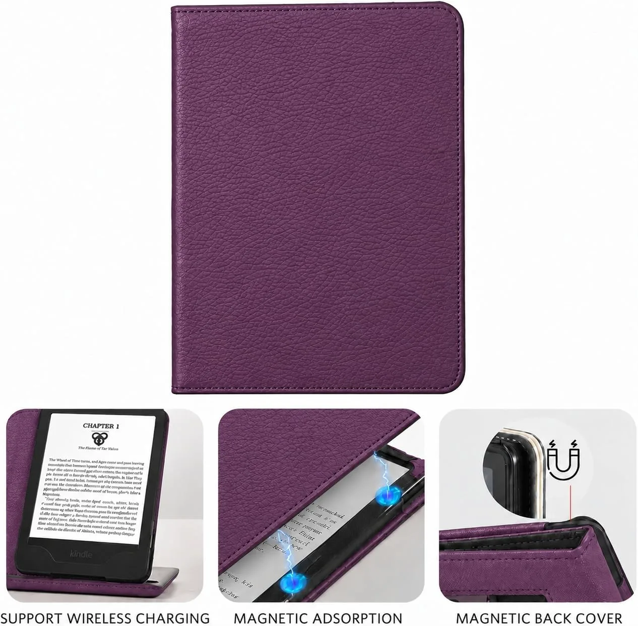 CoBak 6 Inch Case with Stand, not for iPad(A0J28), English Violet