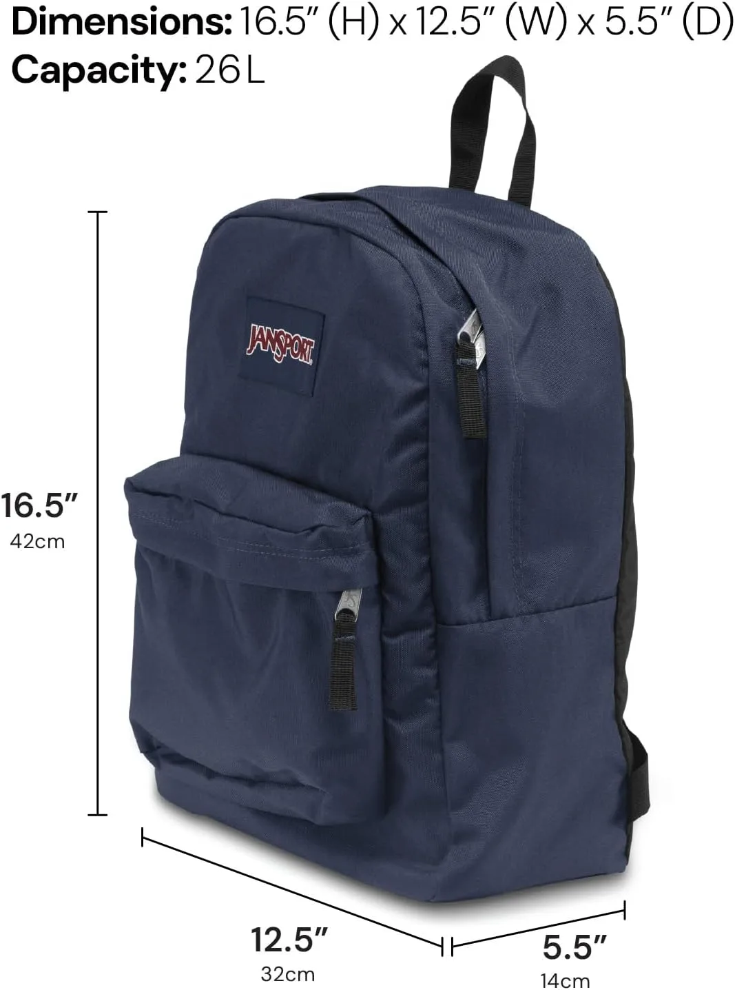 JanSport SuperBreak One Backpacks - Durable, Lightweight Bag with 1 Main Compartment, Front Utility Pocket with Built-in Organizer - Premium Backpack, Night Sky