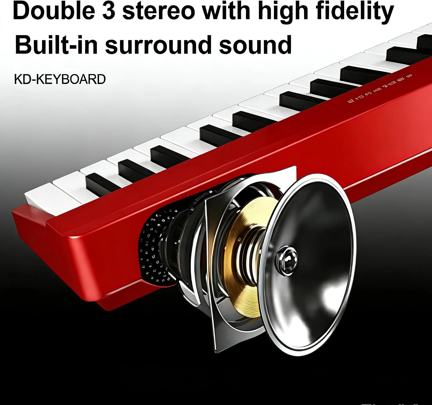 Coolmusic Beginner Digital Piano 88 Key Semi-Weighted Keyboard, Portable Electric Piano with Sustain Pedal, Power Supply