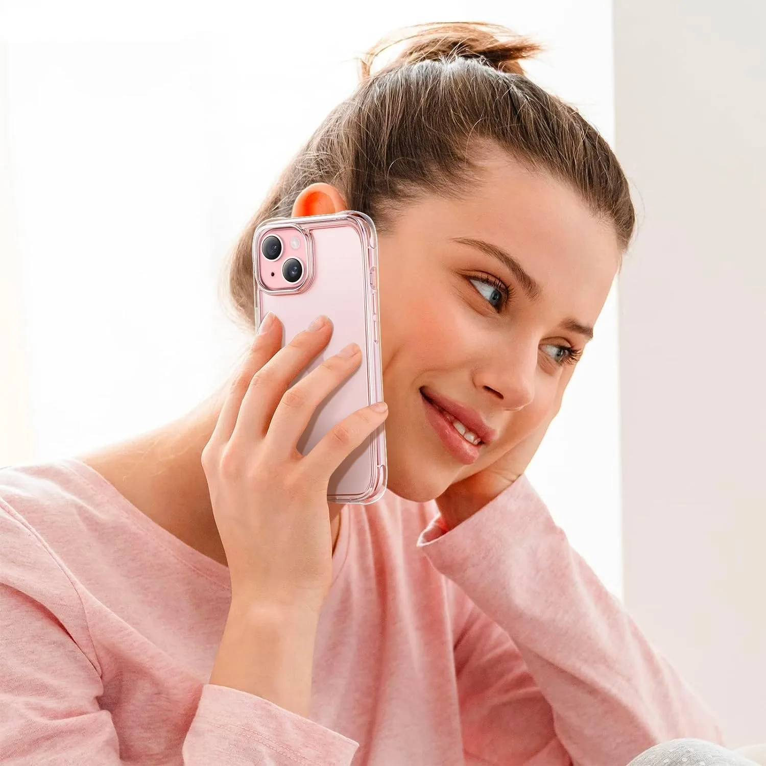 Mkeke for iPhone 15 Case Clear [Not Yellowing]