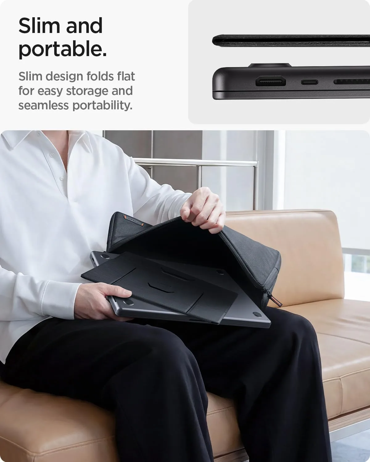 Spigen Slim Fold Portable Laptop Stand Foldable