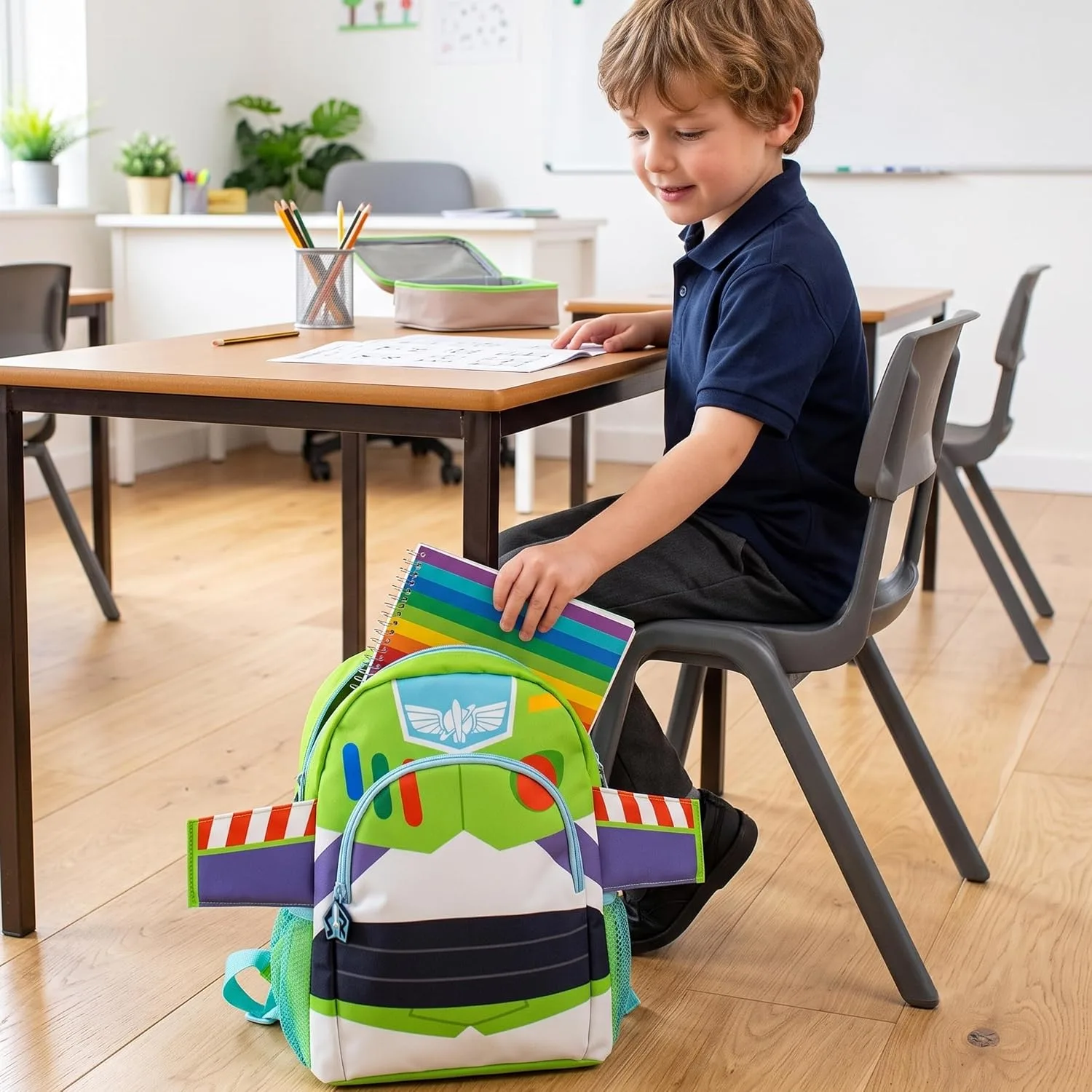 Disney Children's Backpack Toy Story Buzz Lightyear Green One Size
