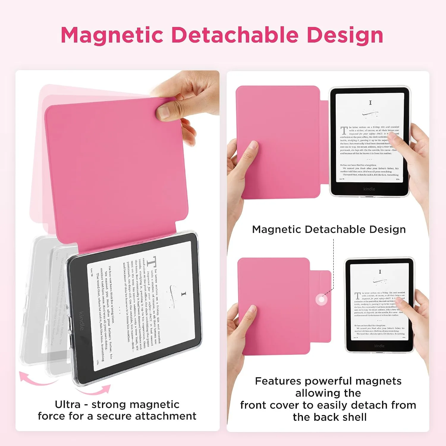SESENSE Magnetic Case for 7'' Kindle Paperwhite 12th Gen 2024 & Colorsoft