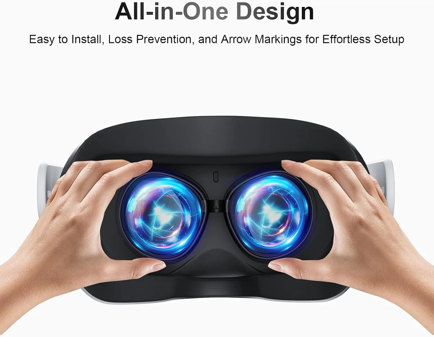 SUPERUS Lens Protector Compatible with Oculus/Meta Quest 2, Glasses Spacer - Anti-Scratch VR Accessories to Prevent Your Glasses from Scratching VR Lenses (Black)