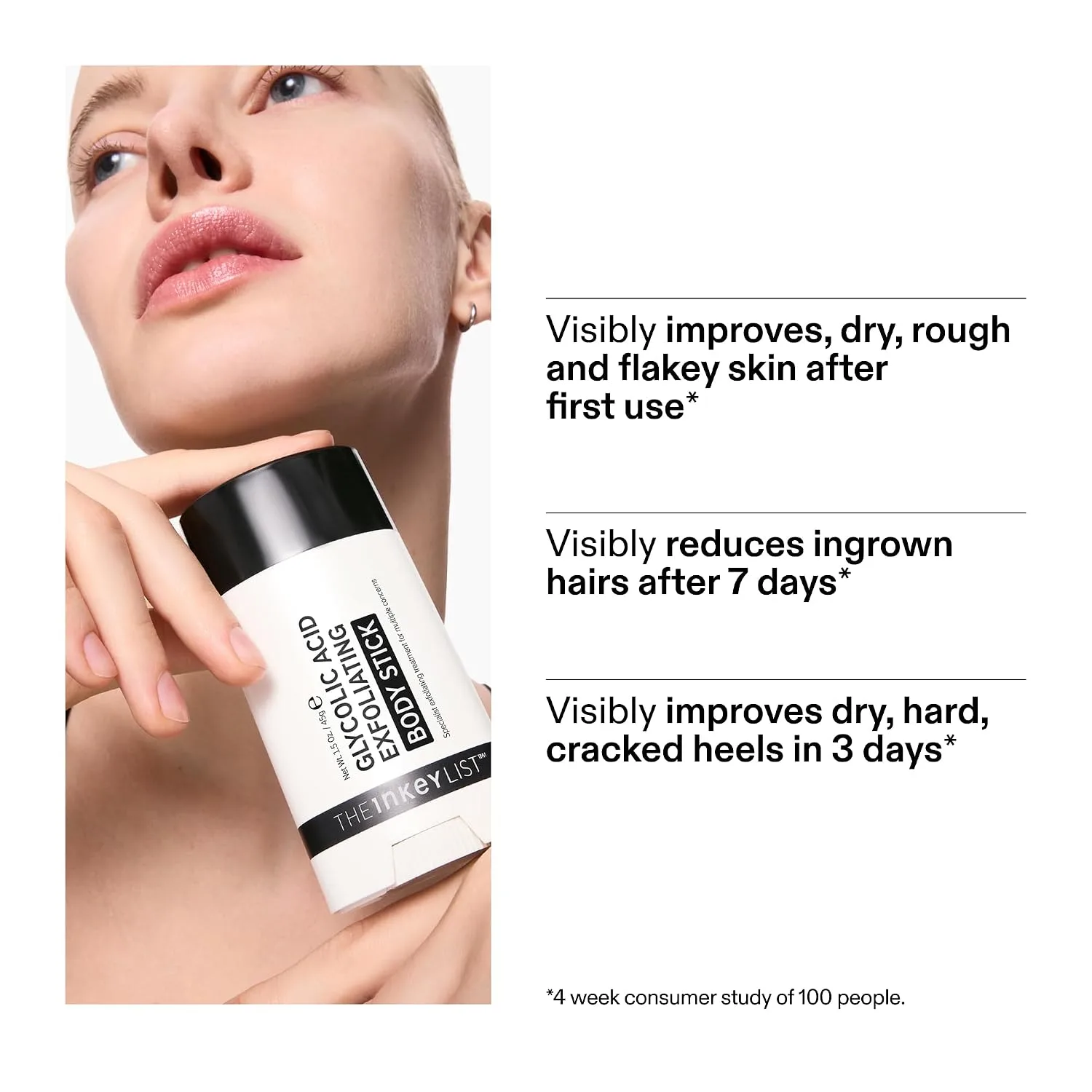 The INKEY List Glycolic Acid Exfoliating Body Stick 45g