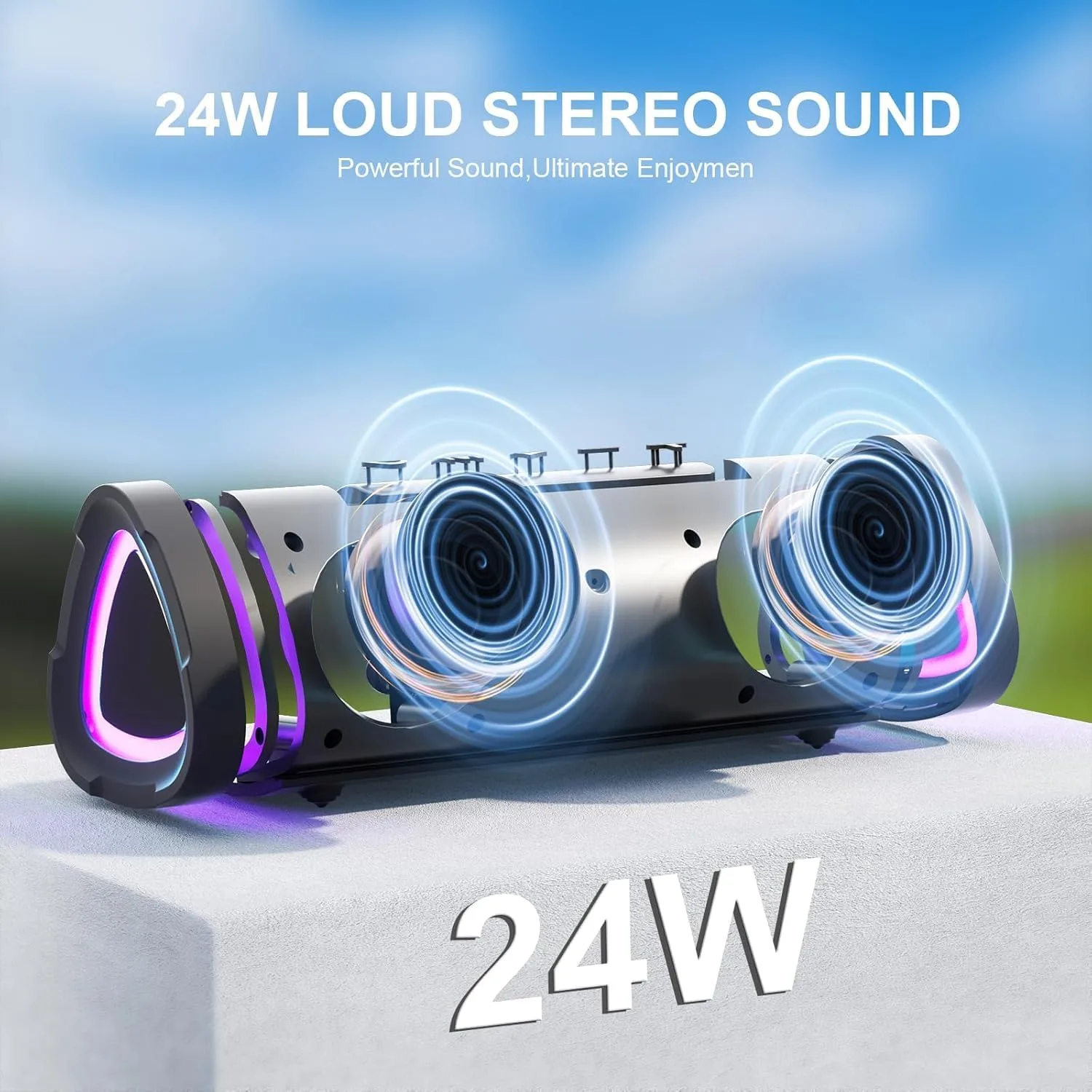 Vanzon Bluetooth Speakers, IPX7 Waterproof Portable Wireless Speaker