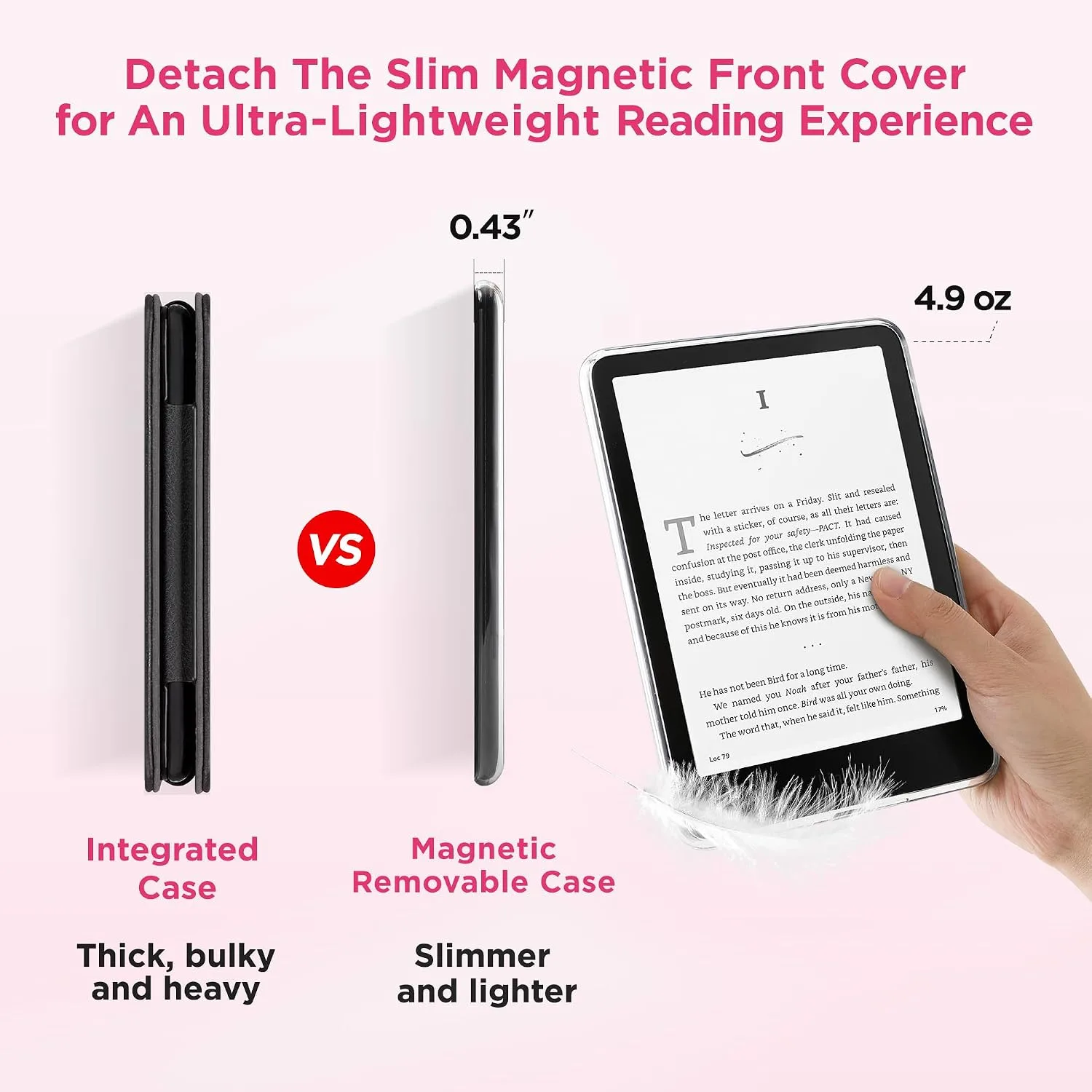 SESENSE Magnetic Case for 7'' Kindle Paperwhite 12th Gen 2024 & Colorsoft