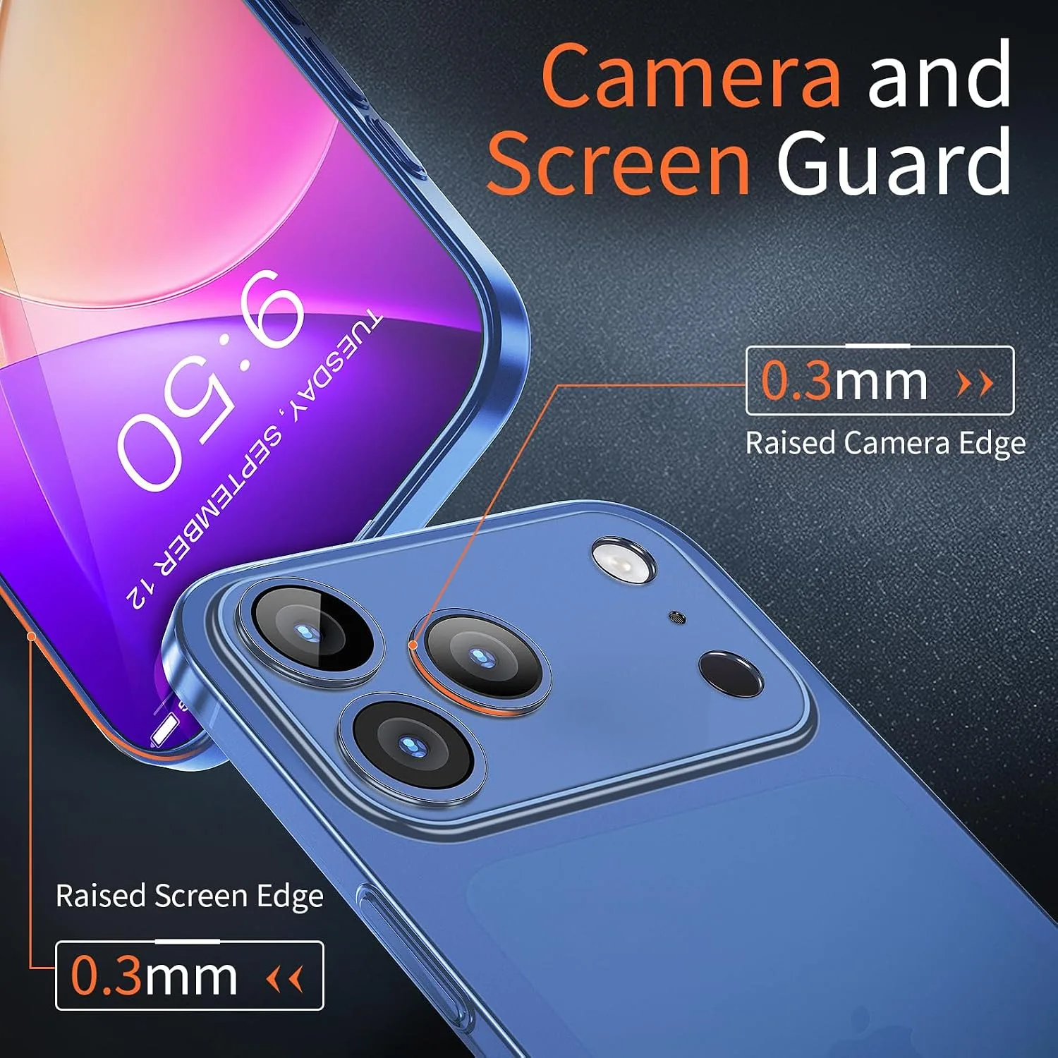 Dataroad for iPhone 18 Pro Slim Case,0.2mm Fit [Paper-Thin] Lightweight Case Translucent Matte Finish PP Back Cover Protection[Anti-Fingerprints&Yellowing],Compatible with iPhone 18 Pro 6.3Inch-Blue