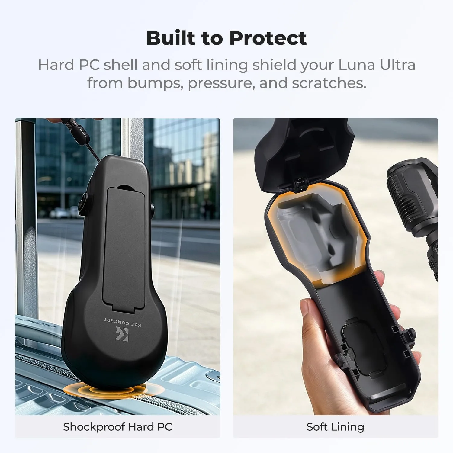 K&F CONCEPT Protective Case Compatible with Insta360 Luna Ultra