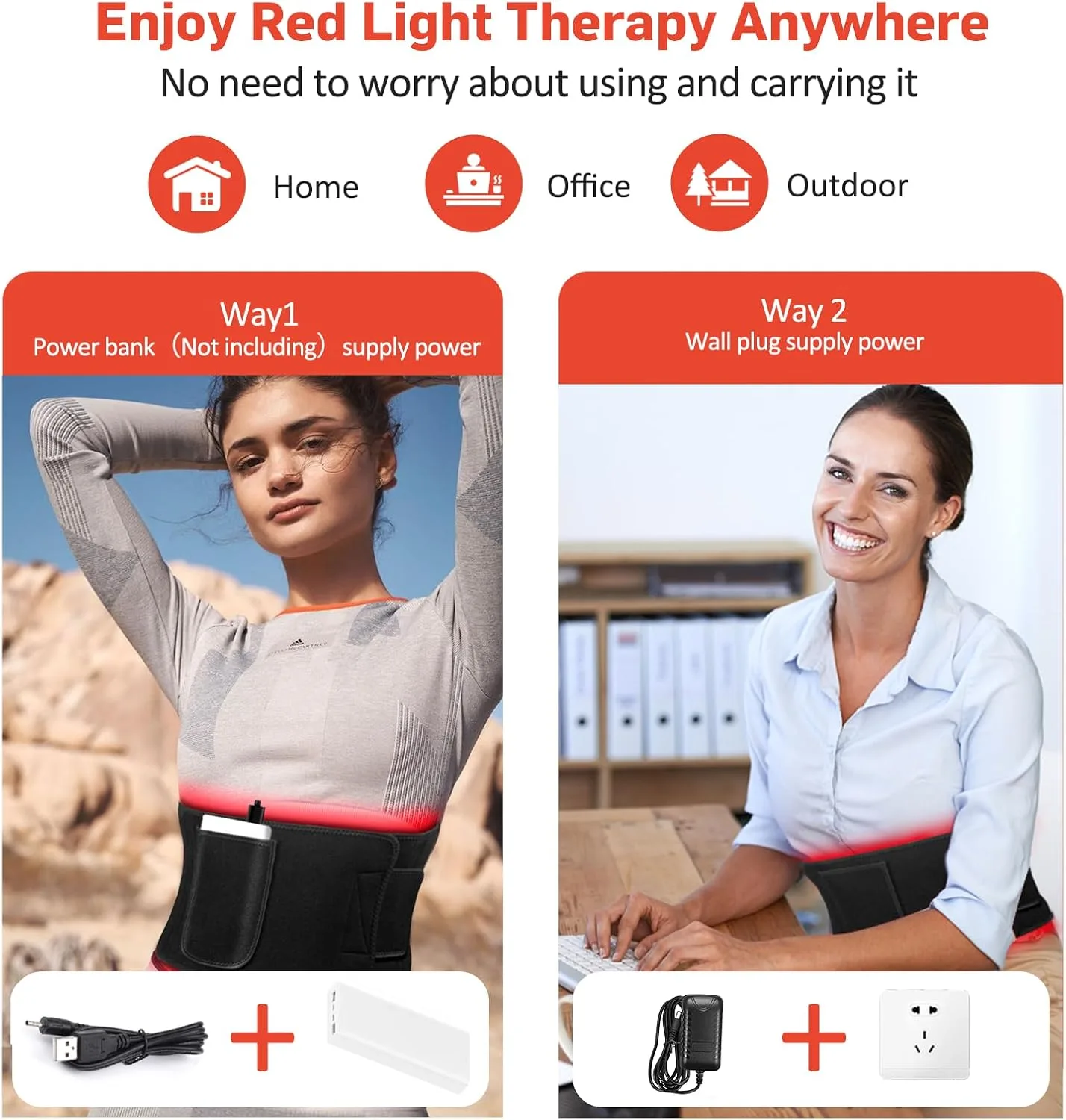 Red Light Therapy for Body, Infrared Light Therapy for Belt Shoulder Waist