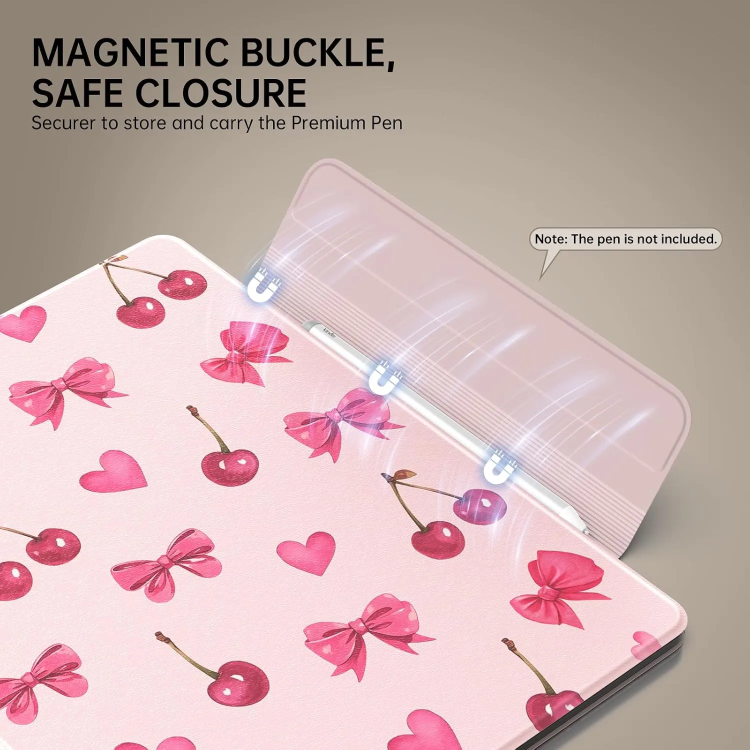 MoKo Magnetic Case for 11" Kindle Scribe 3rd & Colorsoft 1st,Fioc Cili