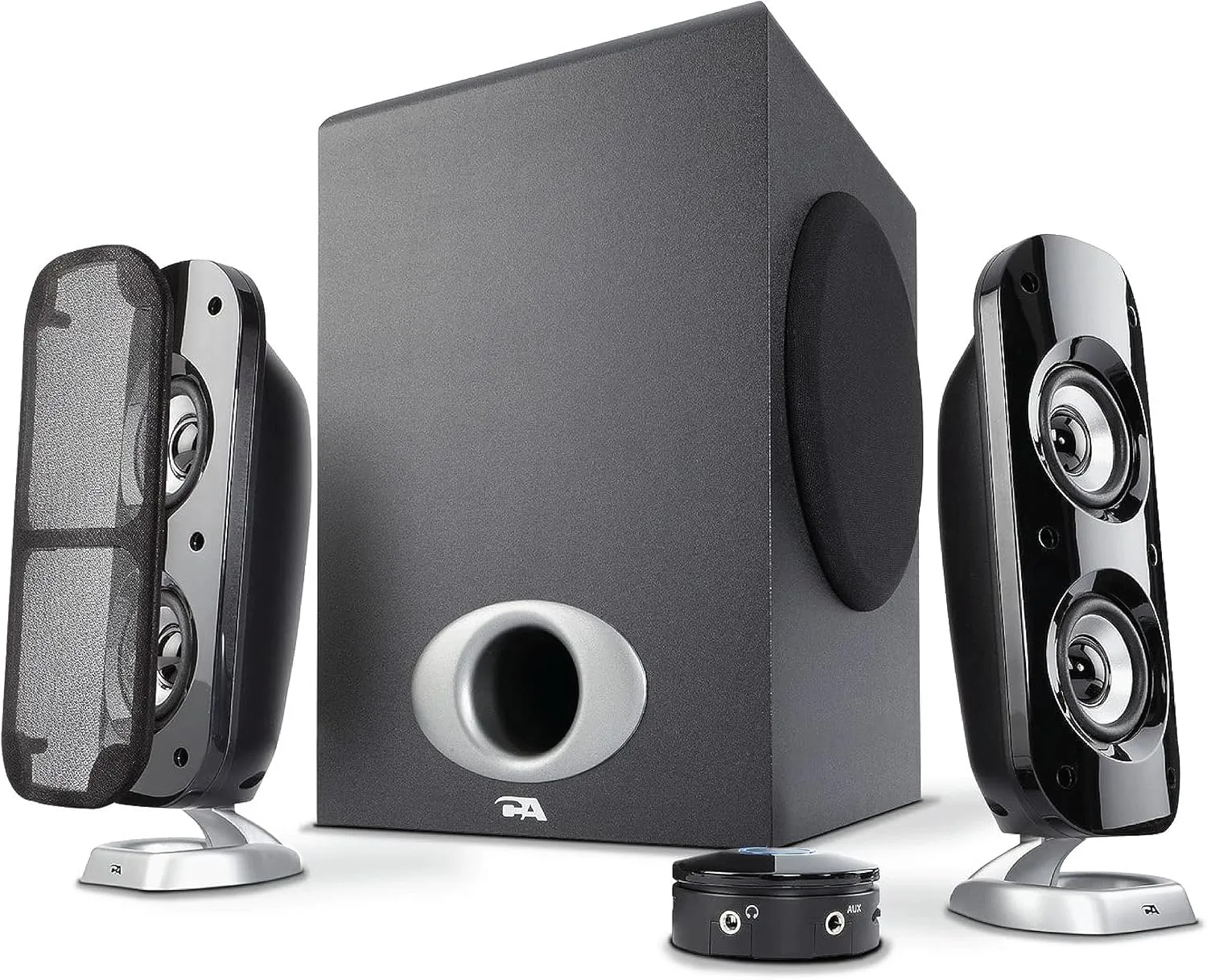 Cyber Acoustics CA-3810 2.1 Speaker System, 80W, Subwoofer