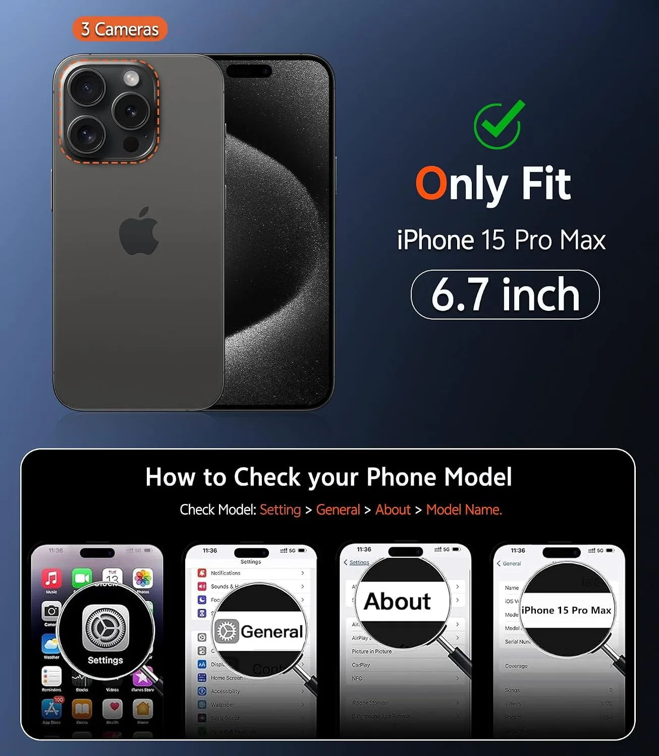 FNTCASE for iPhone 15 Pro-Max Case Compatible with Magsafe Matte Phonecase