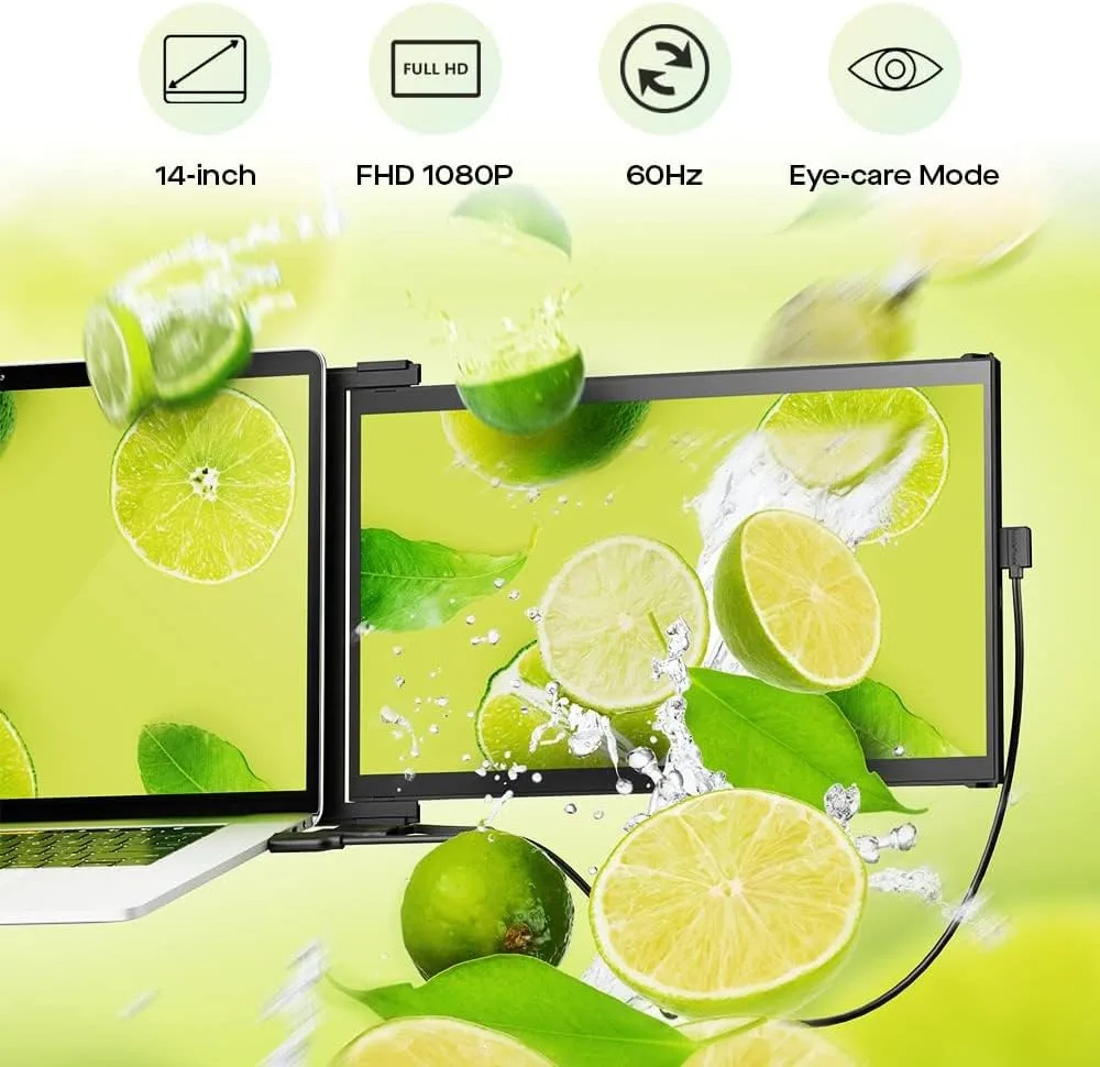 Mobile Pixels New Duex Max DS 14.1'' FHD 1080p Laptop Screen Extender