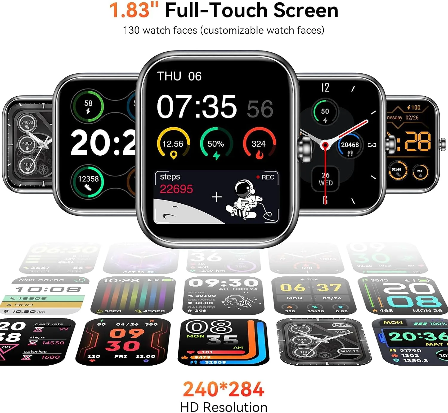 Smart Watch with Alexa Built-in 1.83" HD 2026 Health Fitness Tracker Bluetooth Calls and Notifications 120+ Sport Modes Heart Rate Sleep Monitor Fitness Watch IP68 Waterproof iPhone Android (Purple)