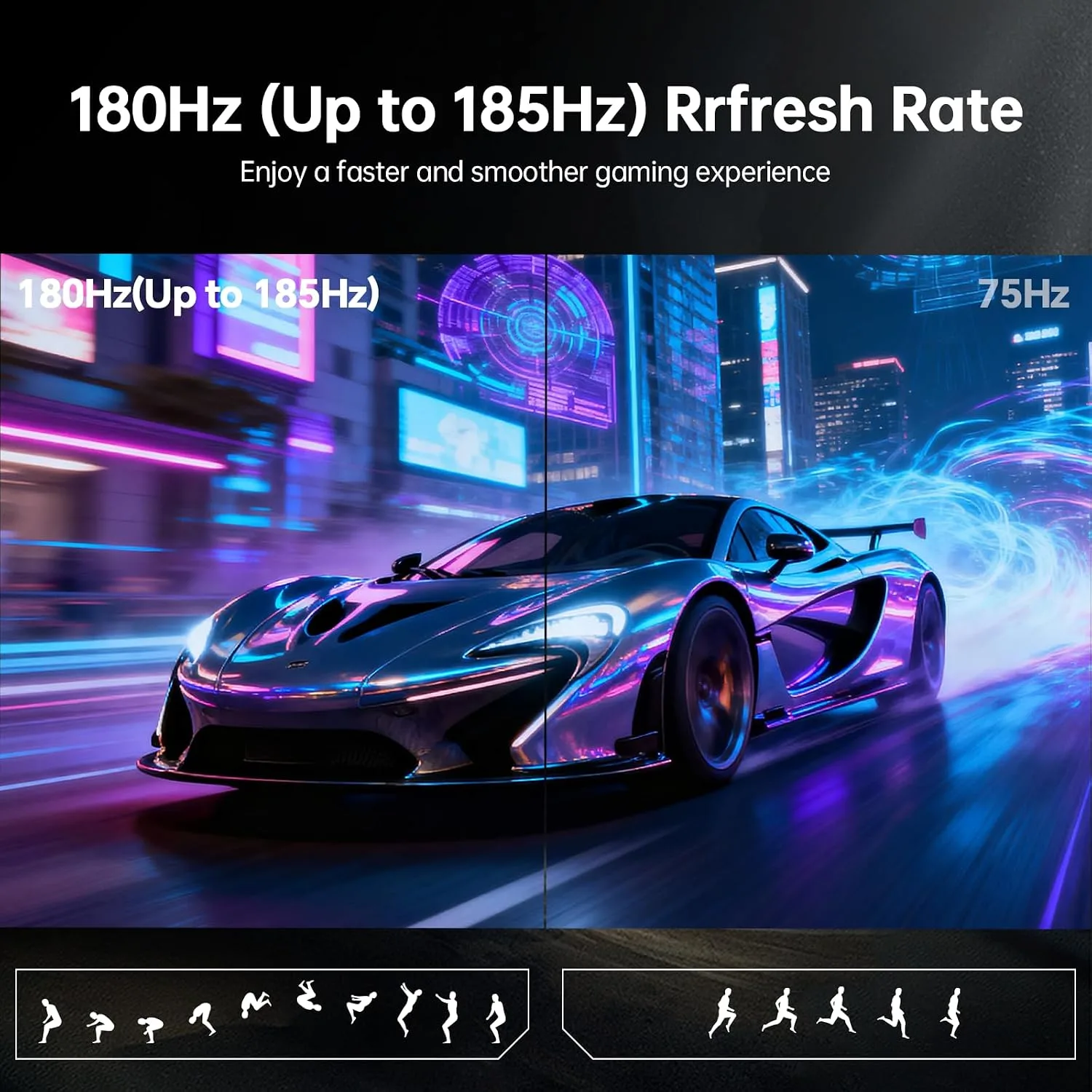 KTC 32 Inch Curved Gaming Monitor, 2K 180Hz (OC 185Hz) 1500R Monitor, H32S5