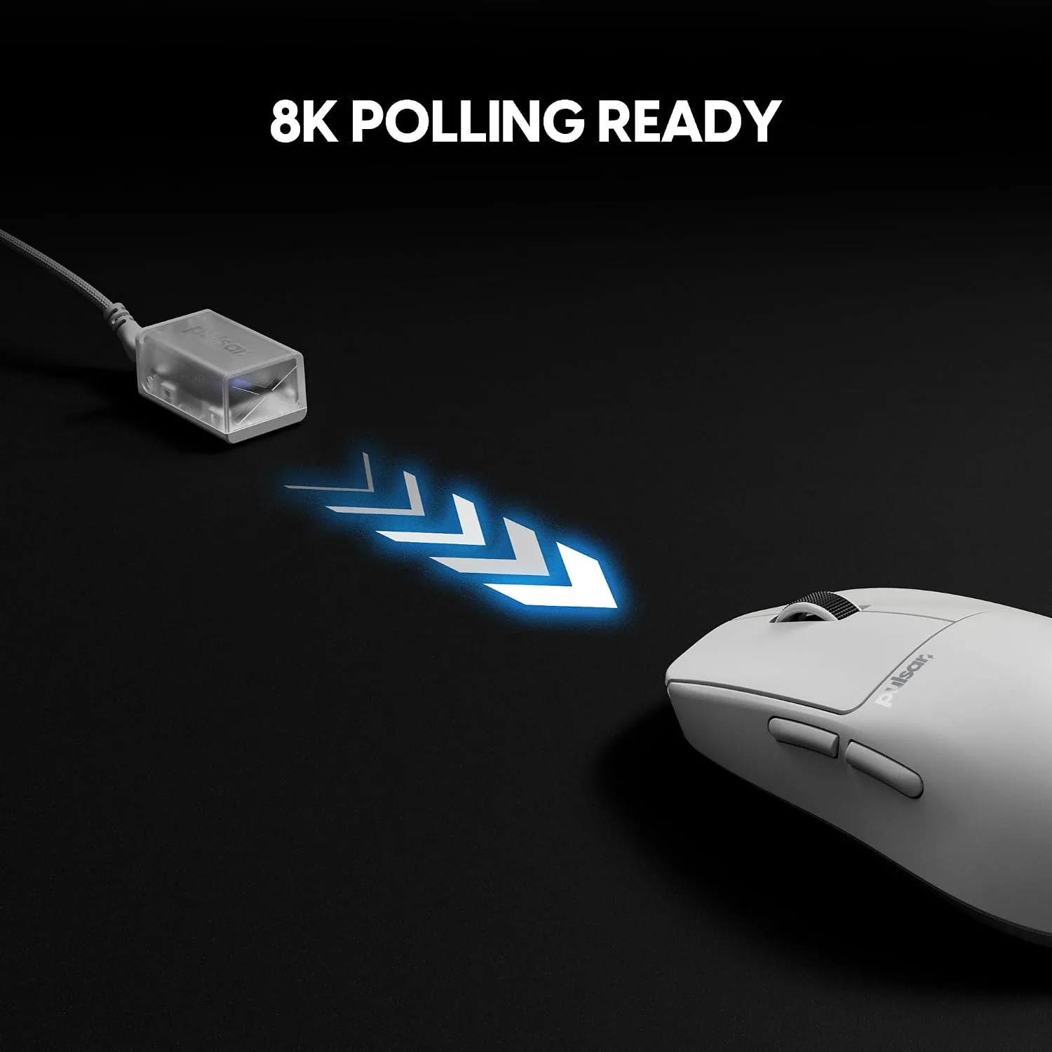 Pulsar Gaming Gears X2 Crazylight Wireless Gaming Mouse, Mini, Uyuni White