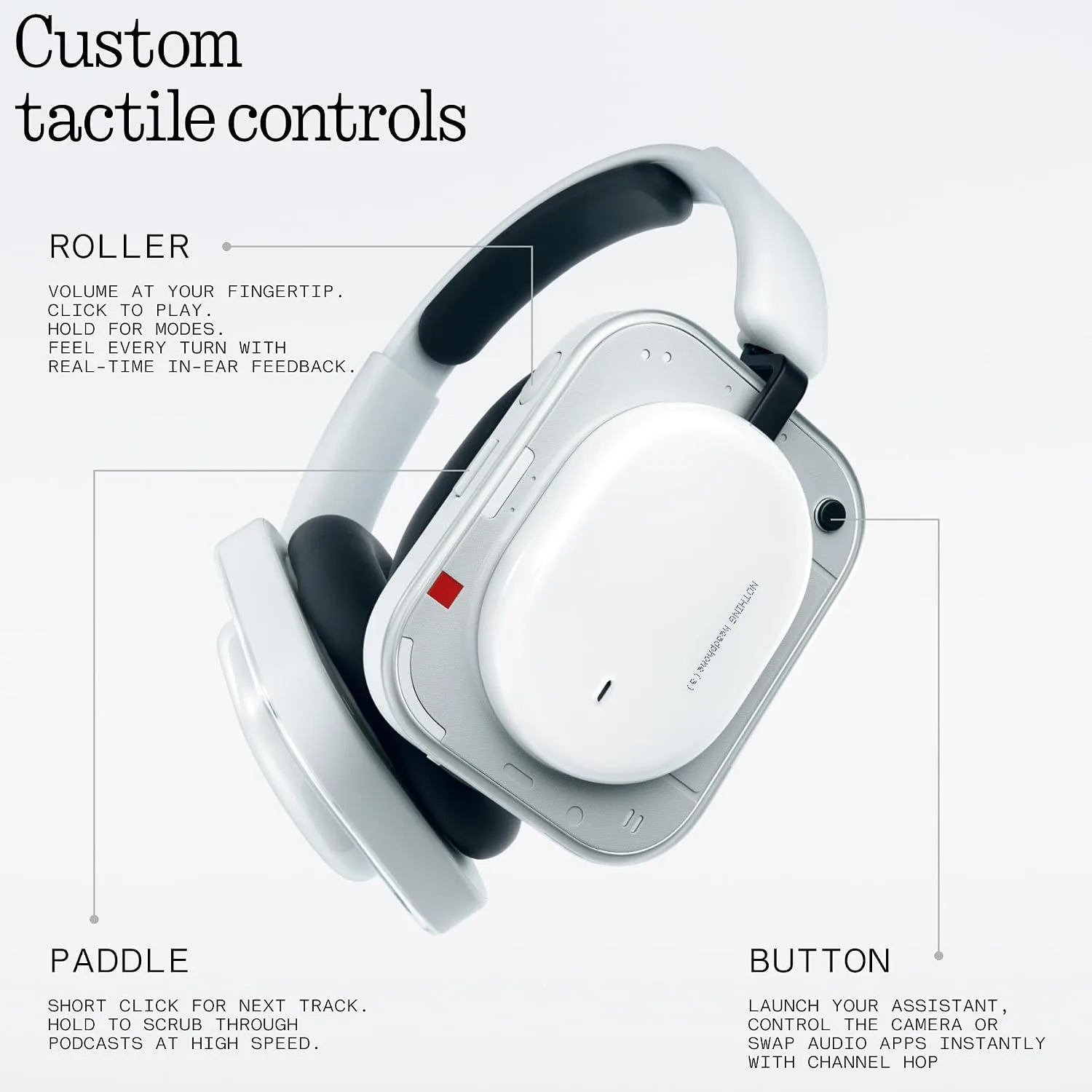 Nothing Headphone (a) 2026 New, Adaptive Active Noise Cancelling Headphones, Wireless Over Ear Bluetooth 5.4 ANC Headset with LDAC Hi-Res, 5 HD Mics Ultra Bass via APP, 135 Hours Playtime, Pink
