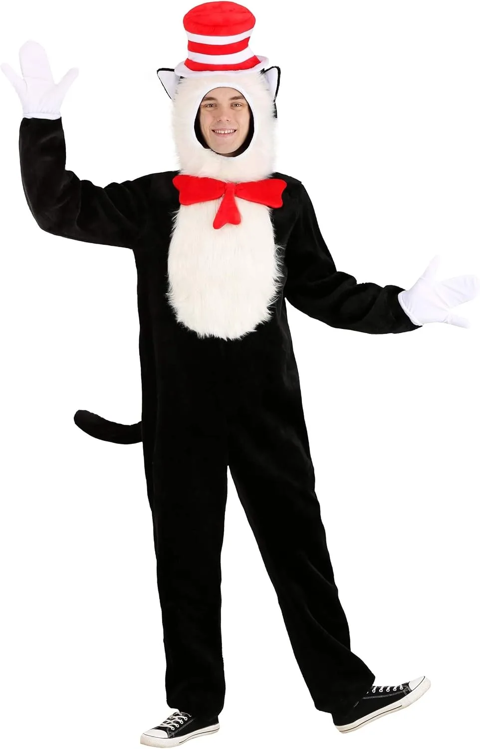 Dr. Seuss Cat in the Hat Adult Premium Costume with Hat