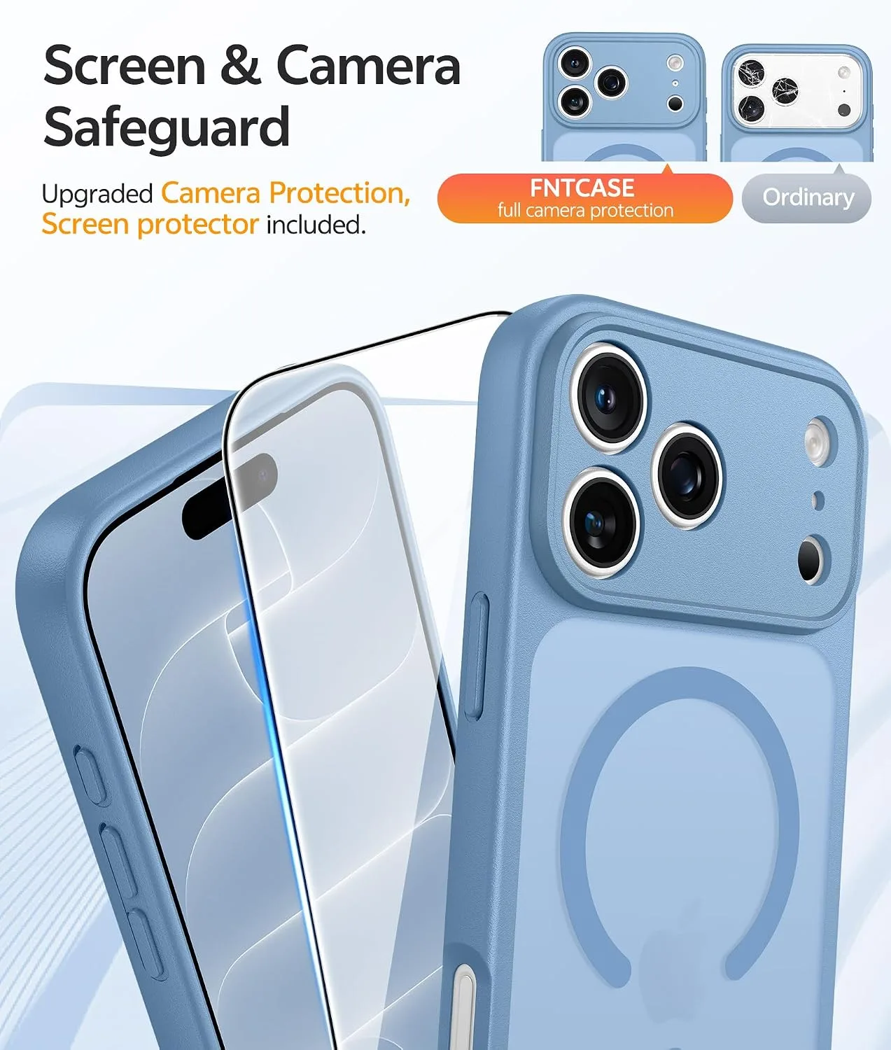 FNTCASE for iPhone 18 Pro Case/iPhone 17 Pro Case, Fit for Magsafe