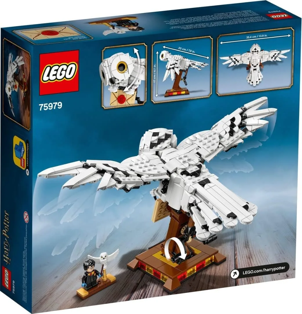 Lego 75979 Harry Potter Hedwig Moving Wings Owl Building Toy Collectible Display Model
