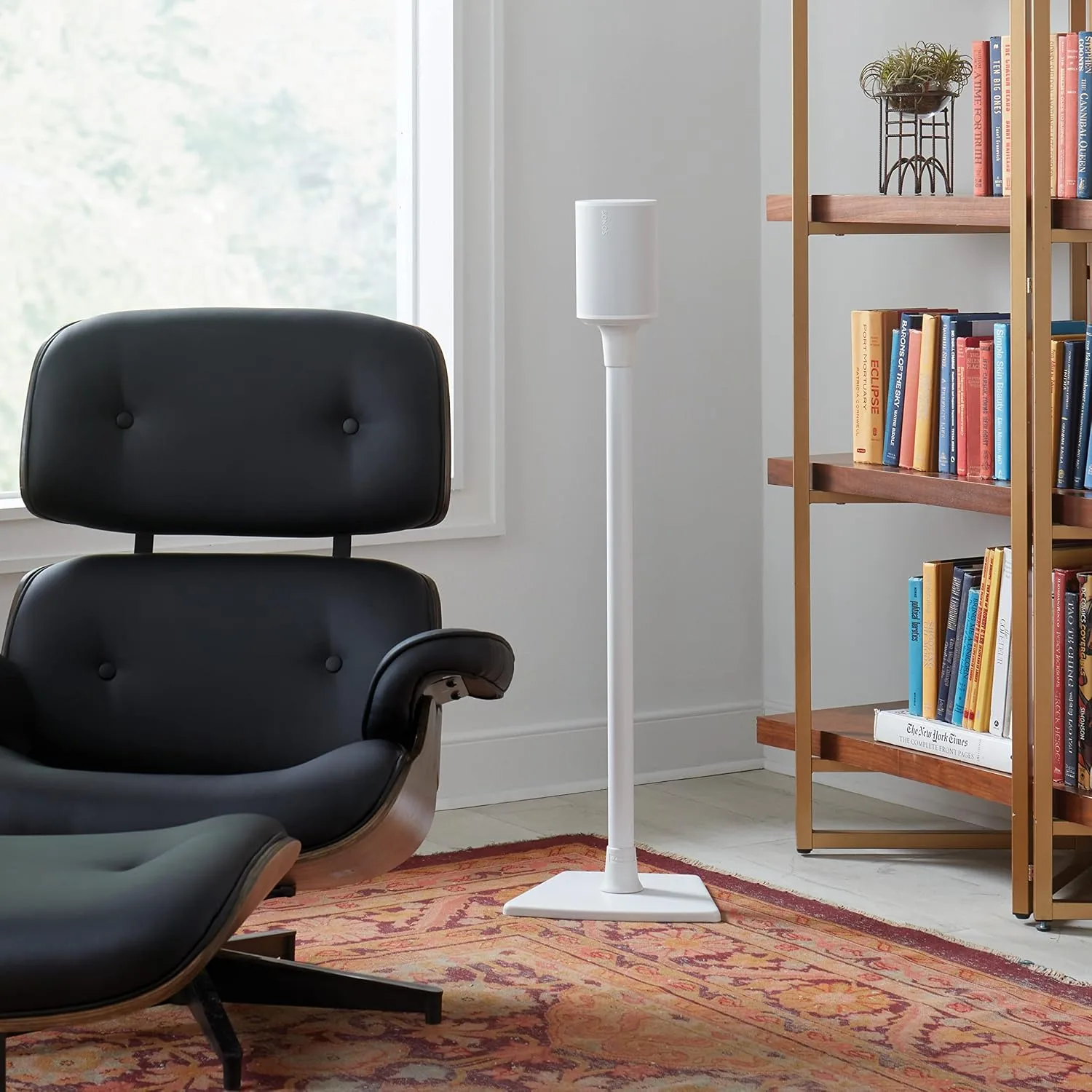 Sanus Wireless Speaker Stand for Sonos Era 100™ - Pair White |, Perfect Stand Setup for Easy and Secure Mounting of New Sonos Era 100™ Speakers - OSSE12-W2