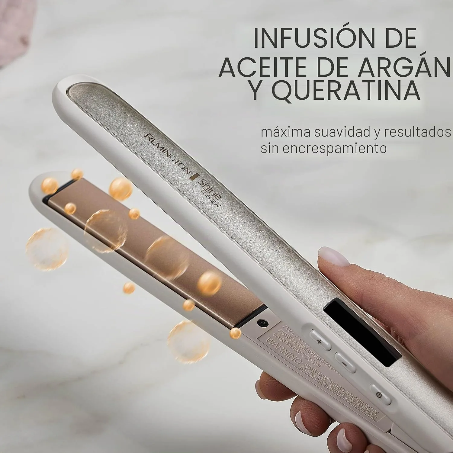 Remington Shine Therapy 1 Inch Hair Straightener, Argan Oil & Keratin