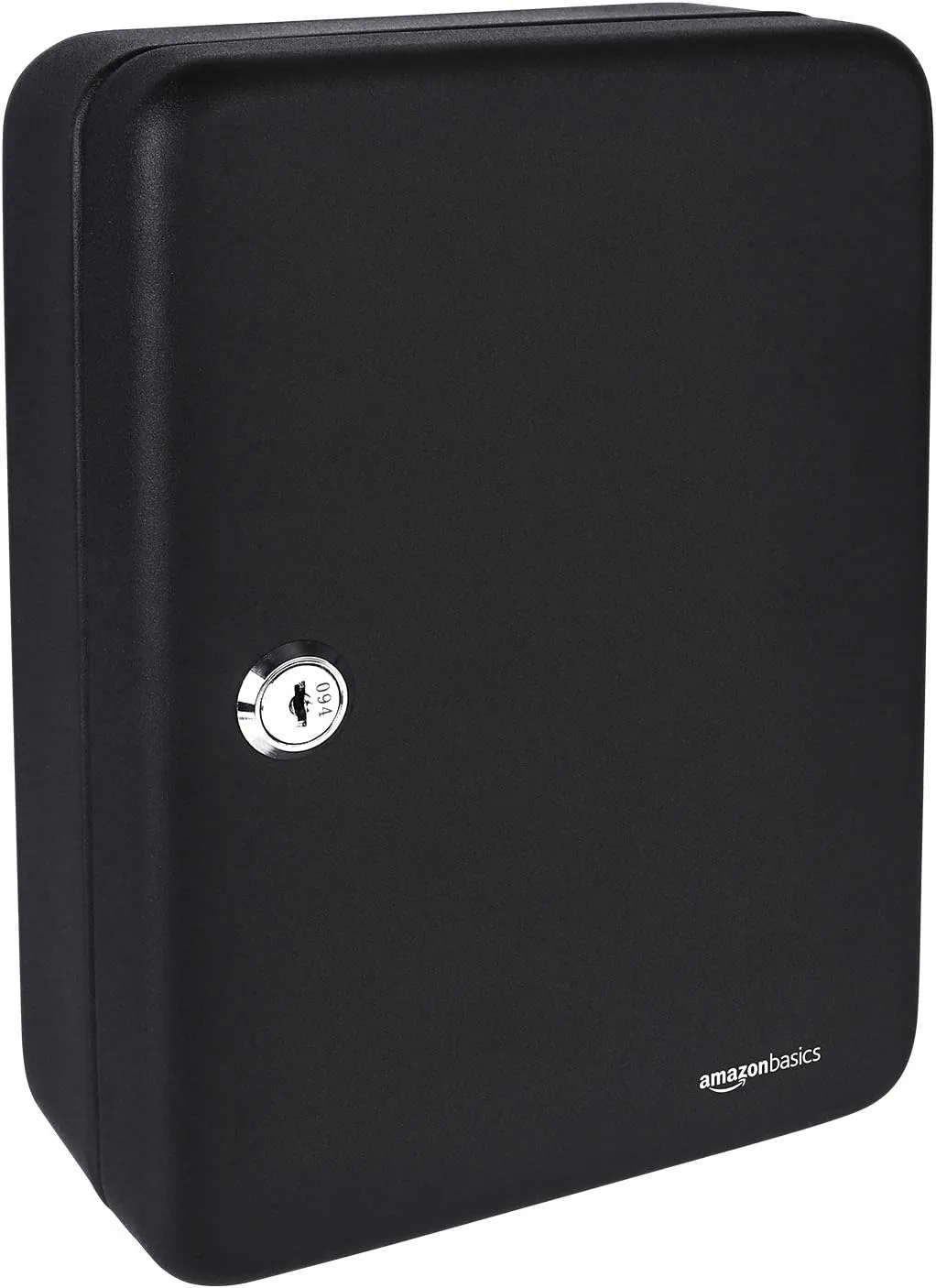 Caja de seguridad con llave Amazon Basics para 48 llaves acero negro 2.8"x7"x9.8"