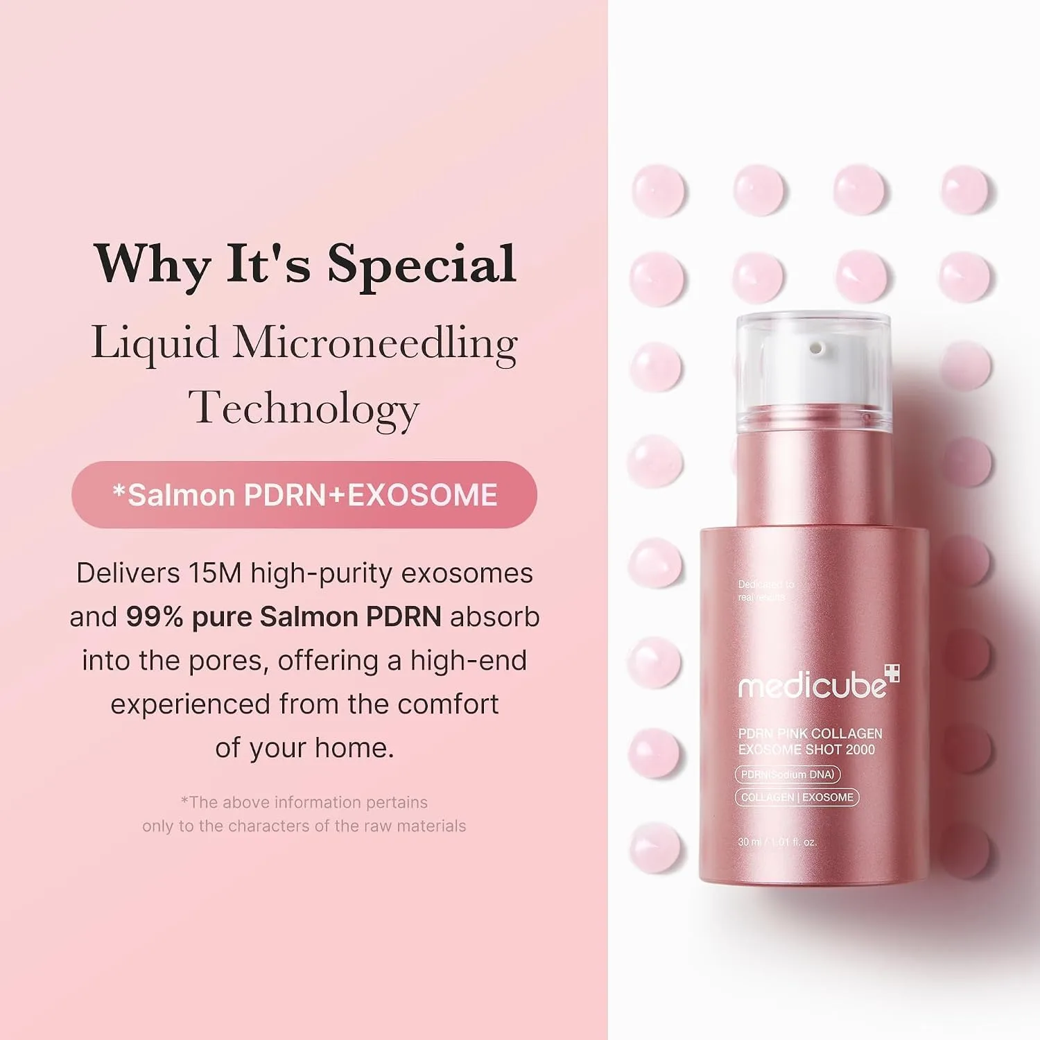 medicube Exosome Shot PDRN Pink Collagen 2,000 PPM Spicule Facial Serum