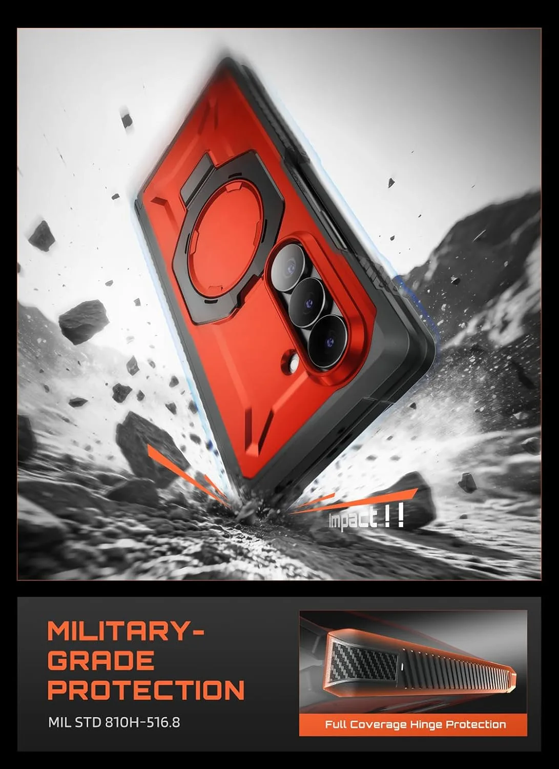 SUPCASE for Galaxy Z Fold 8 Ultra Case, Glass & Privacy Screen, Full Hinge