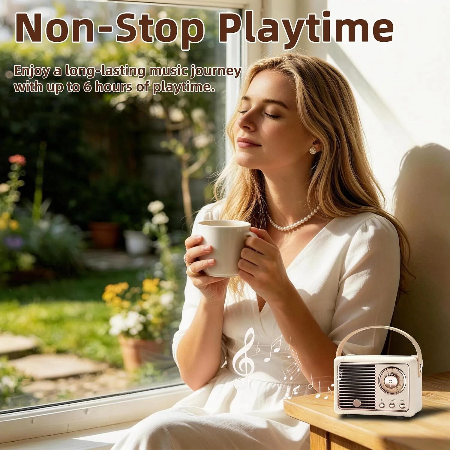 Baolira Retro Bluetooth Speaker, Vintage Decor, Birthday Gifts for Women