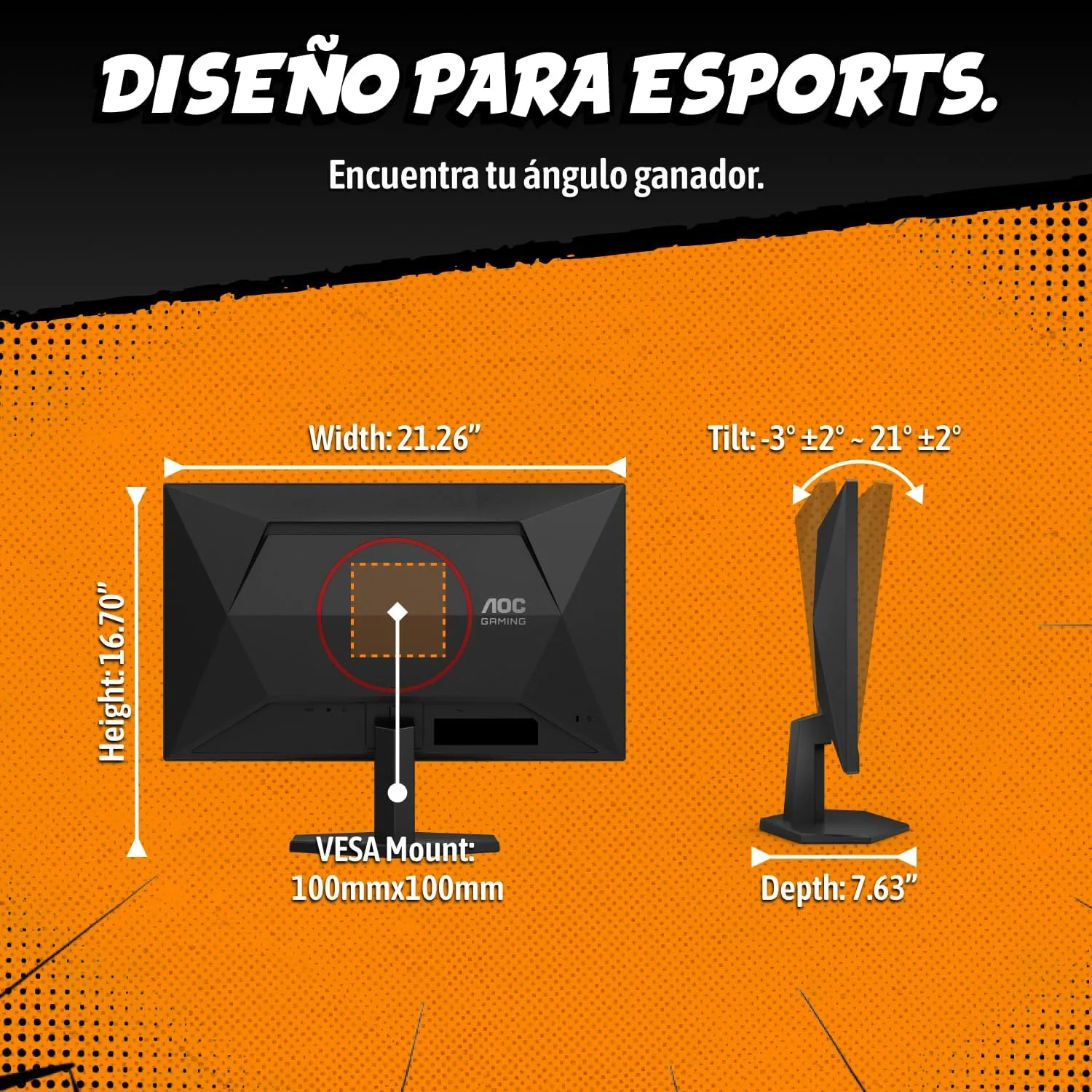 AOC 24" Gaming Monitor FHD 200Hz IPS NVIDIA G-SYNC Compatible 0.3ms 24G42HE