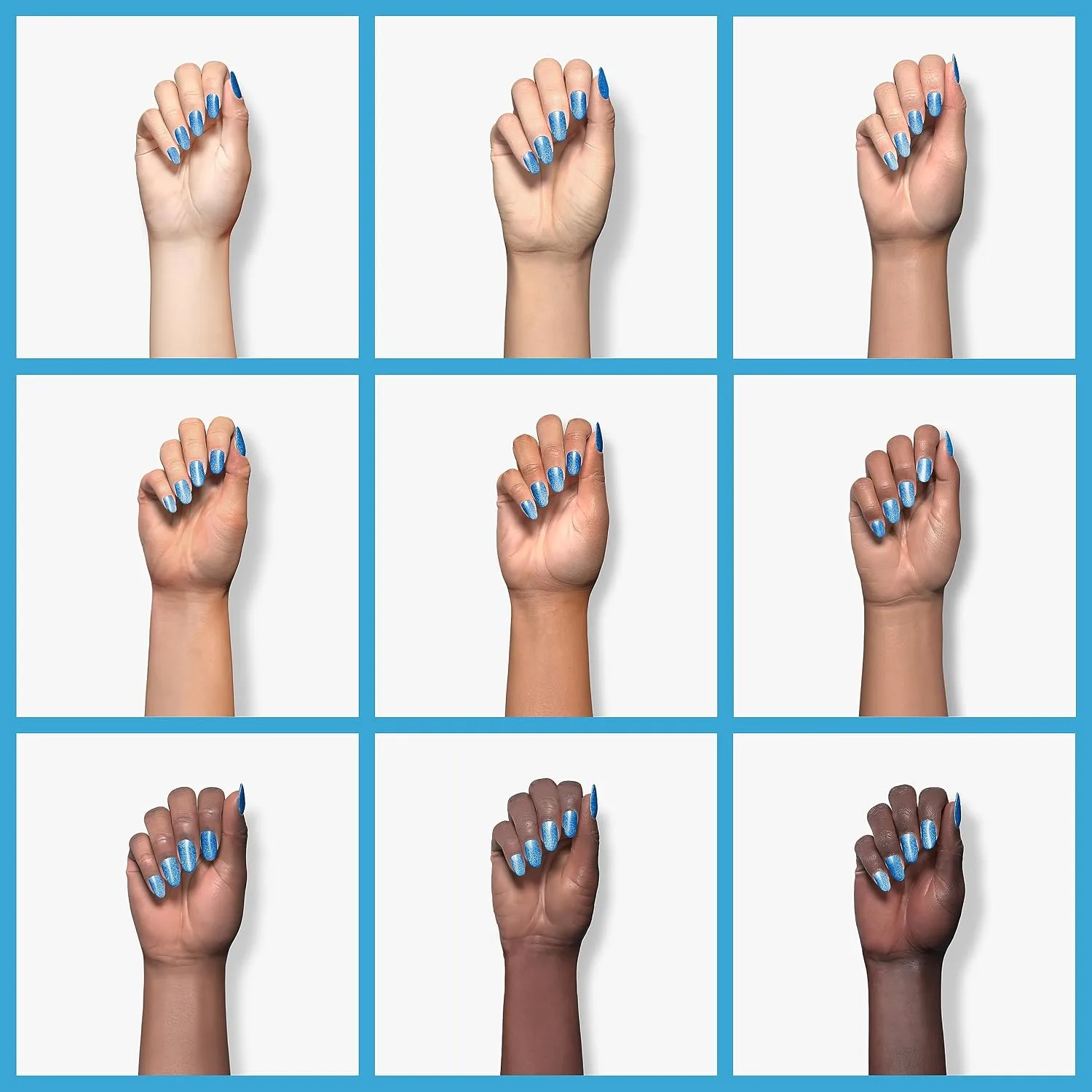 ILNP Blueprint - Electric Blue Ultra Metallic Bright Nail Polish