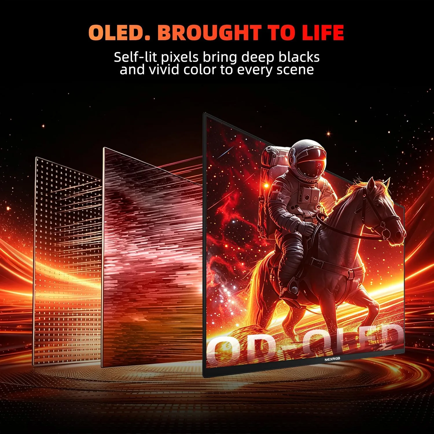 27-Inch QD-OLED Gaming Monitor, QHD 280Hz, 0.03ms, 1.5M:1 Contrast