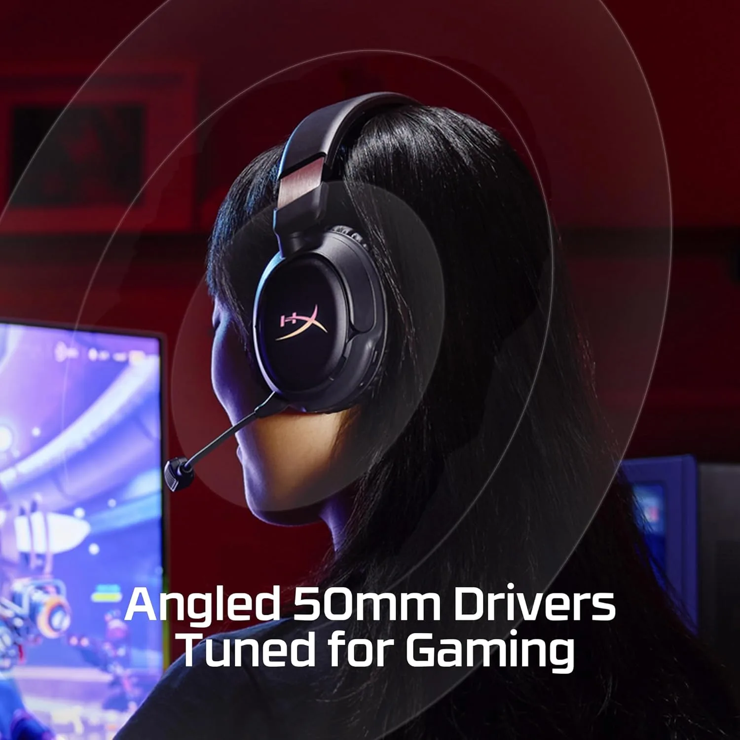 HyperX Cloud Flight 2 – Wireless Gaming Headset for PS5, PS4, Switch, PC, Mac, and Mobile, Up to 100-Hour (2.4GHz) / 150-Hour (Bluetooth) Battery, Customizable RGB, Removable Earcup Plates – White